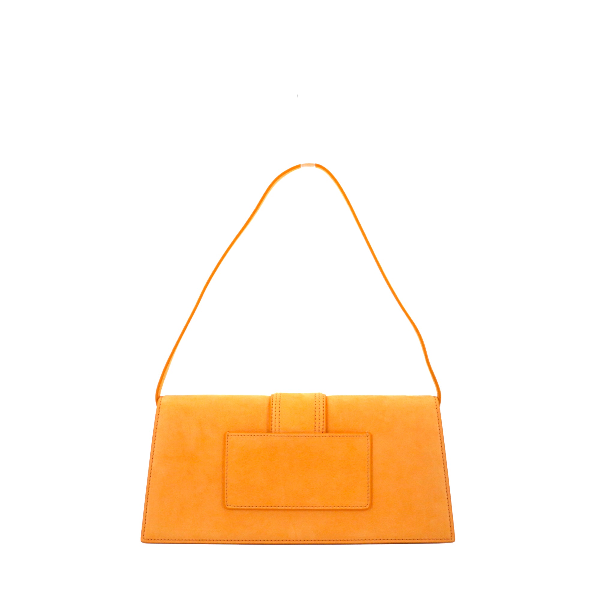 JACQUEMUS - Bambino long shoulder bag in black smooth leather