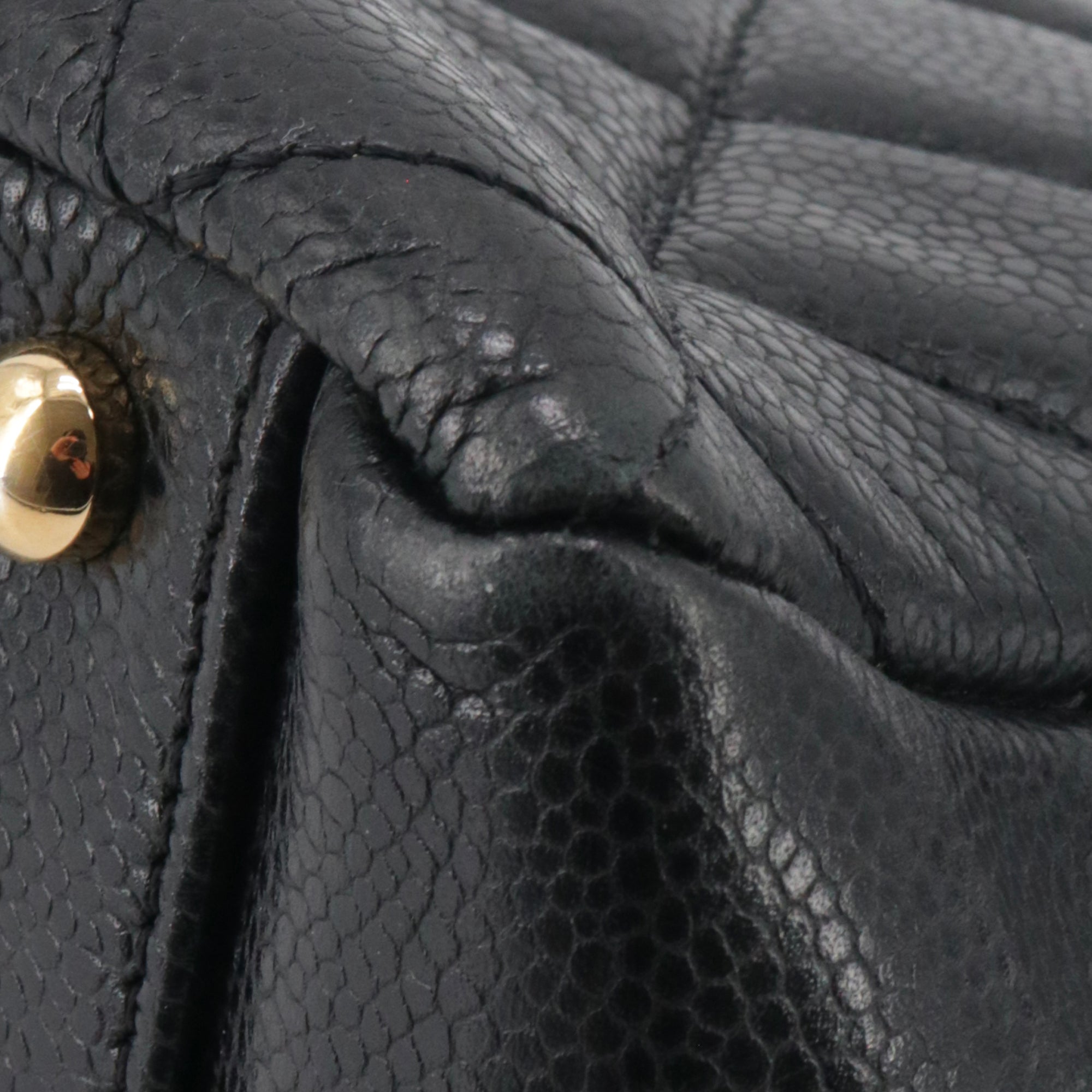 CHANEL - Chanel PM Shopping Tote Bag in Black Caviar Leather