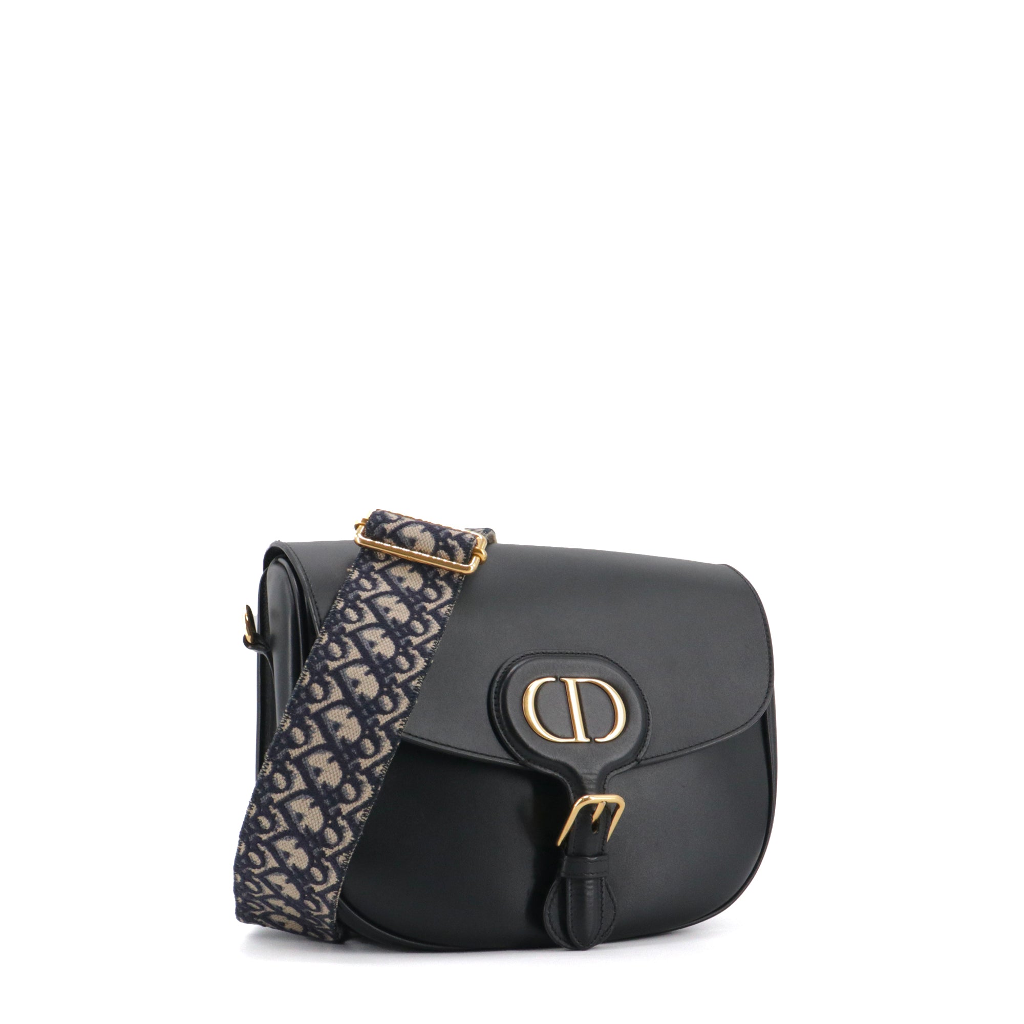 DIOR - Sac à bandoulière Bobby Dior en cuir noir
