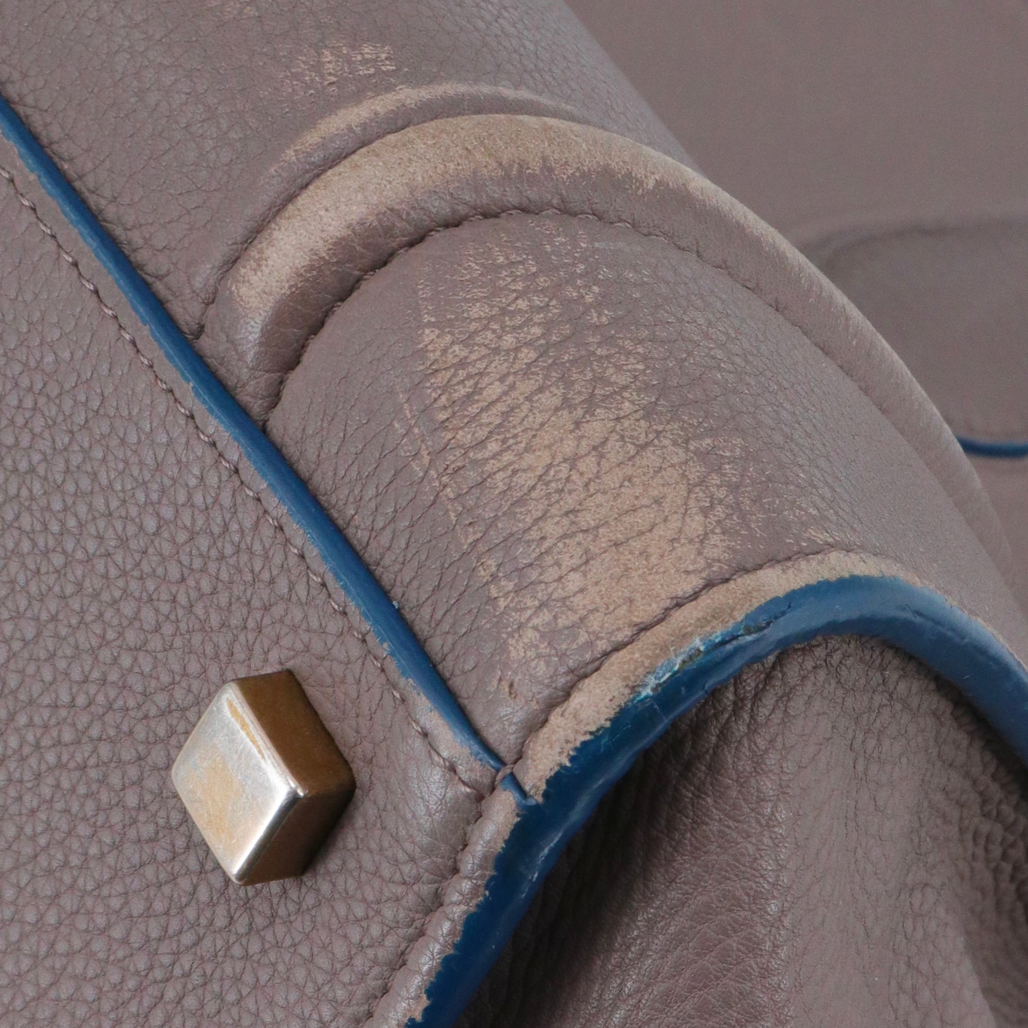 CELINE - Celine Luggage handbag in taupe grained leather