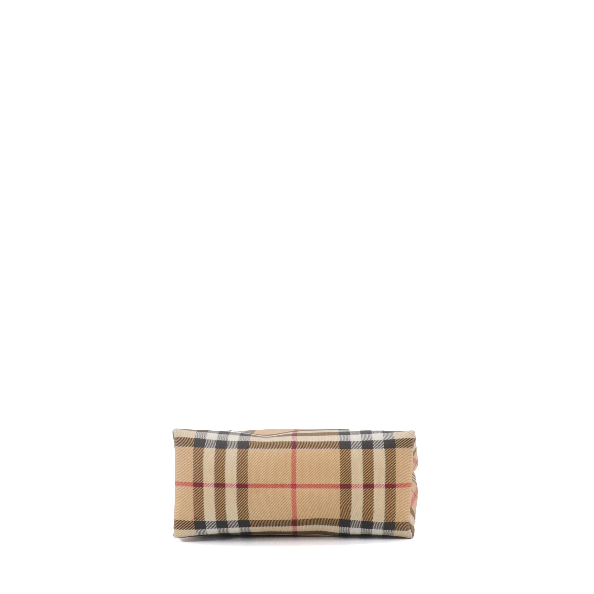 BURBERRY - Burberry check canvas handbag