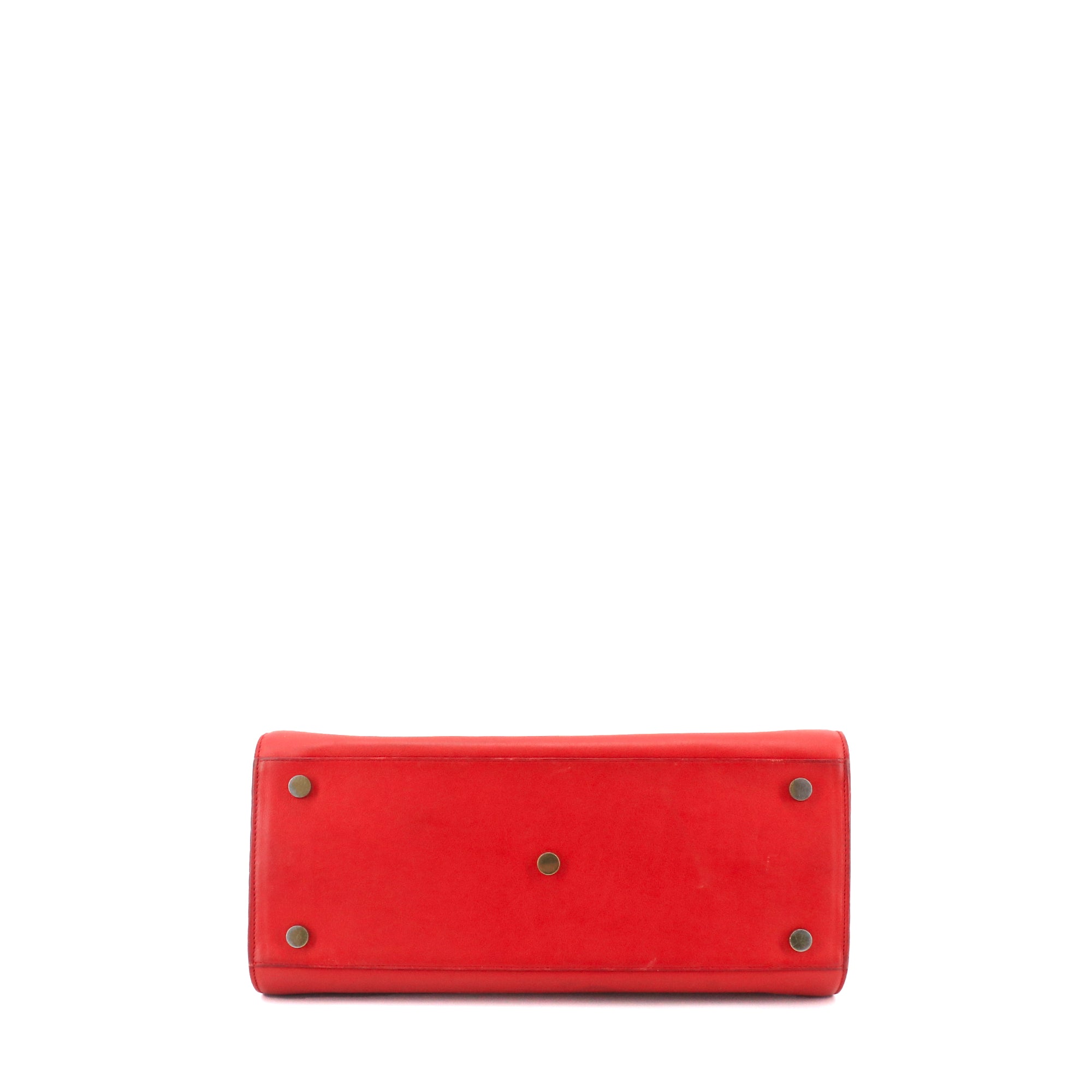 SAINT LAURENT - Saint Laurent small day bag in red leather