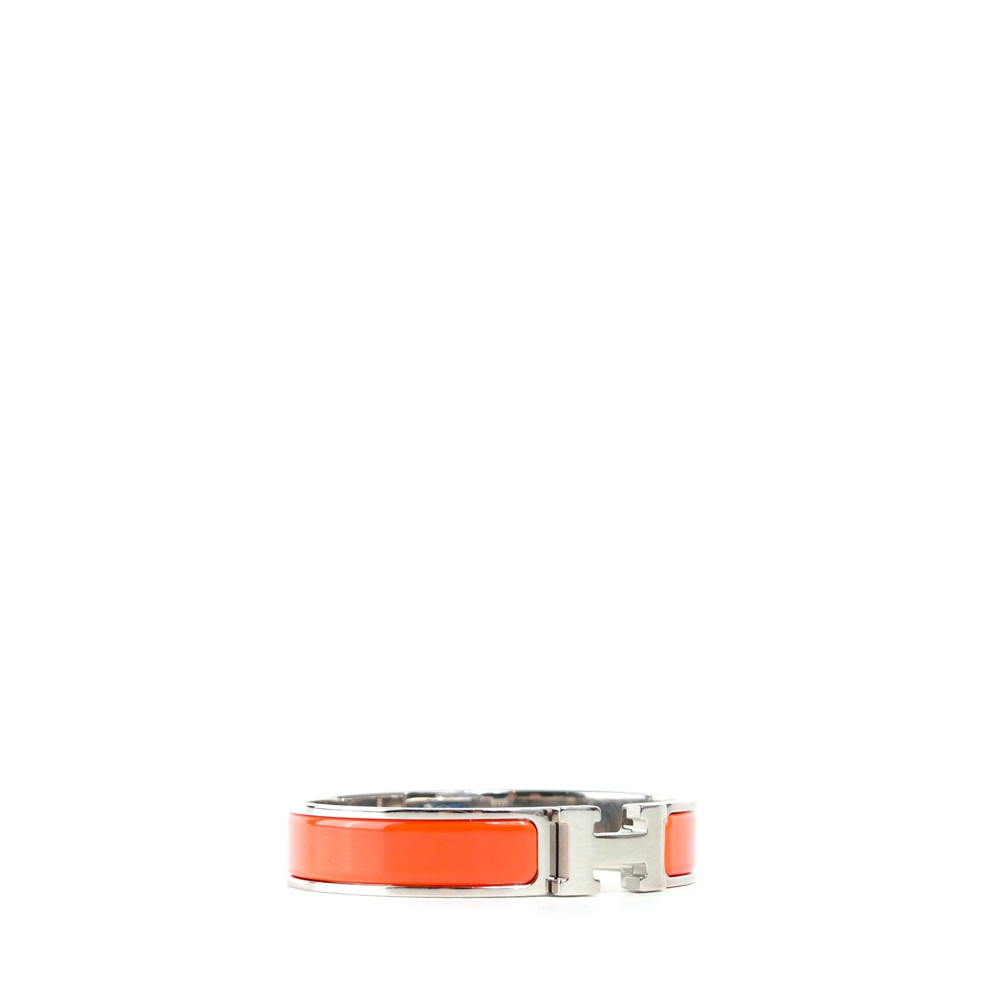 HERMÈS - Bracelet Clic H orange