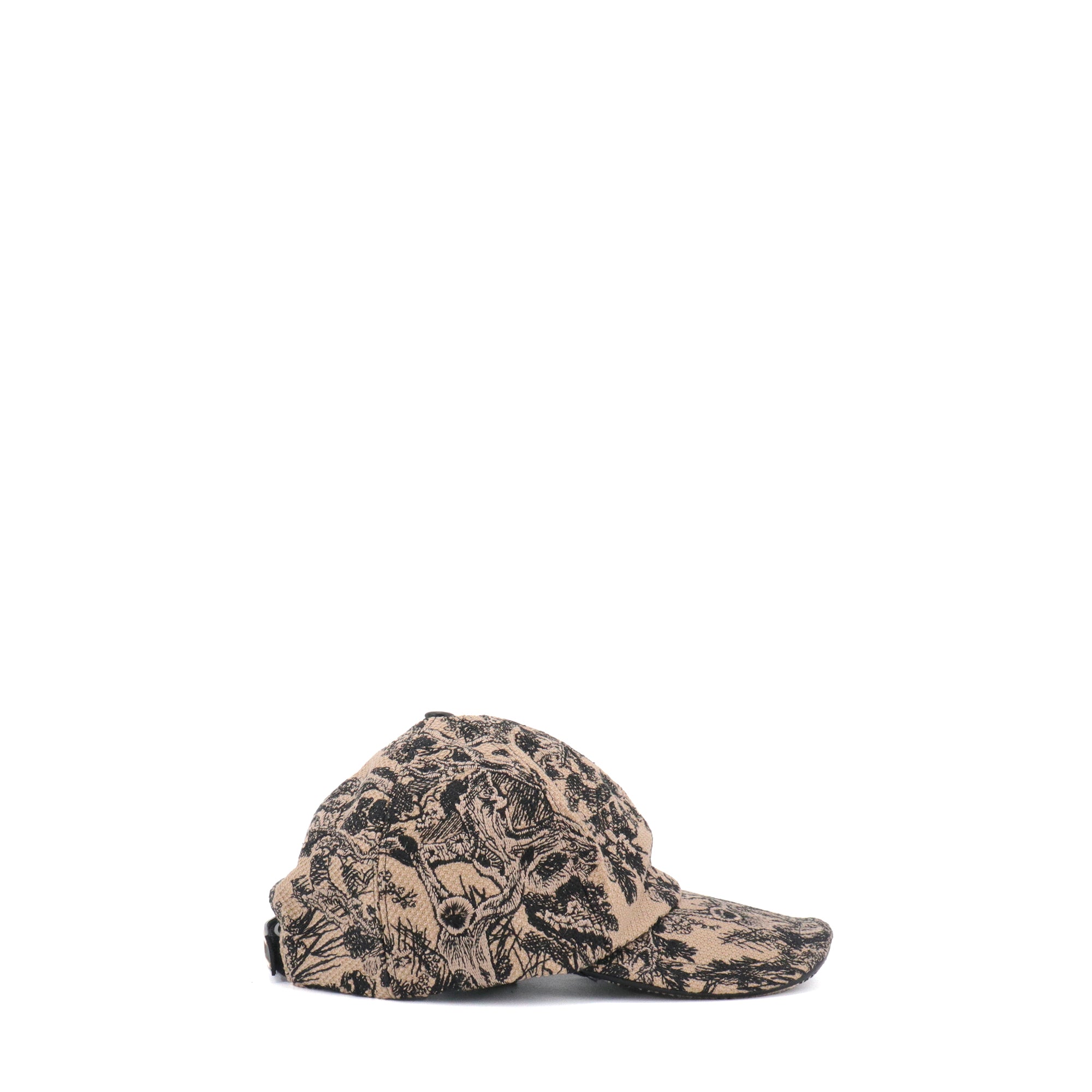DIOR - Casquette D-Player Dior en toile de jouy beige (T57)