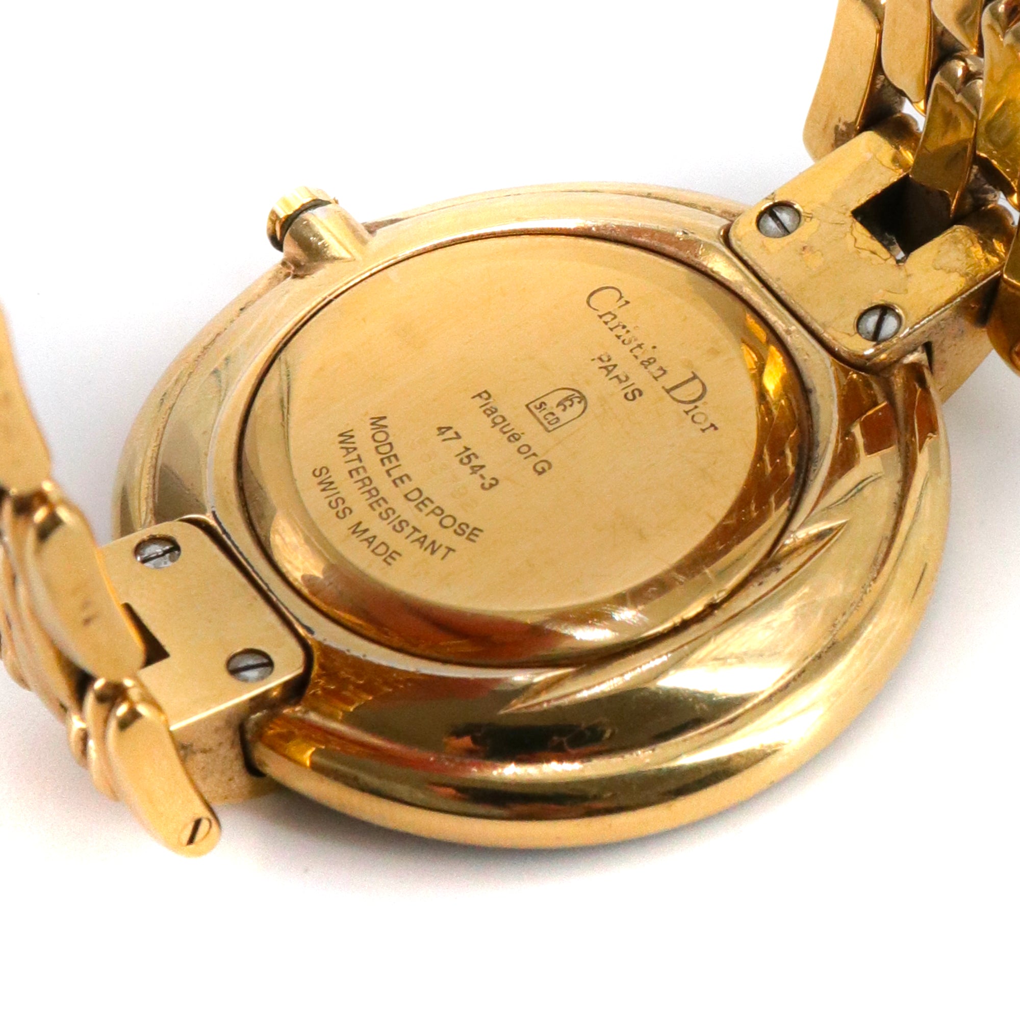 DIOR - Bagheera Dior watch in gold plate