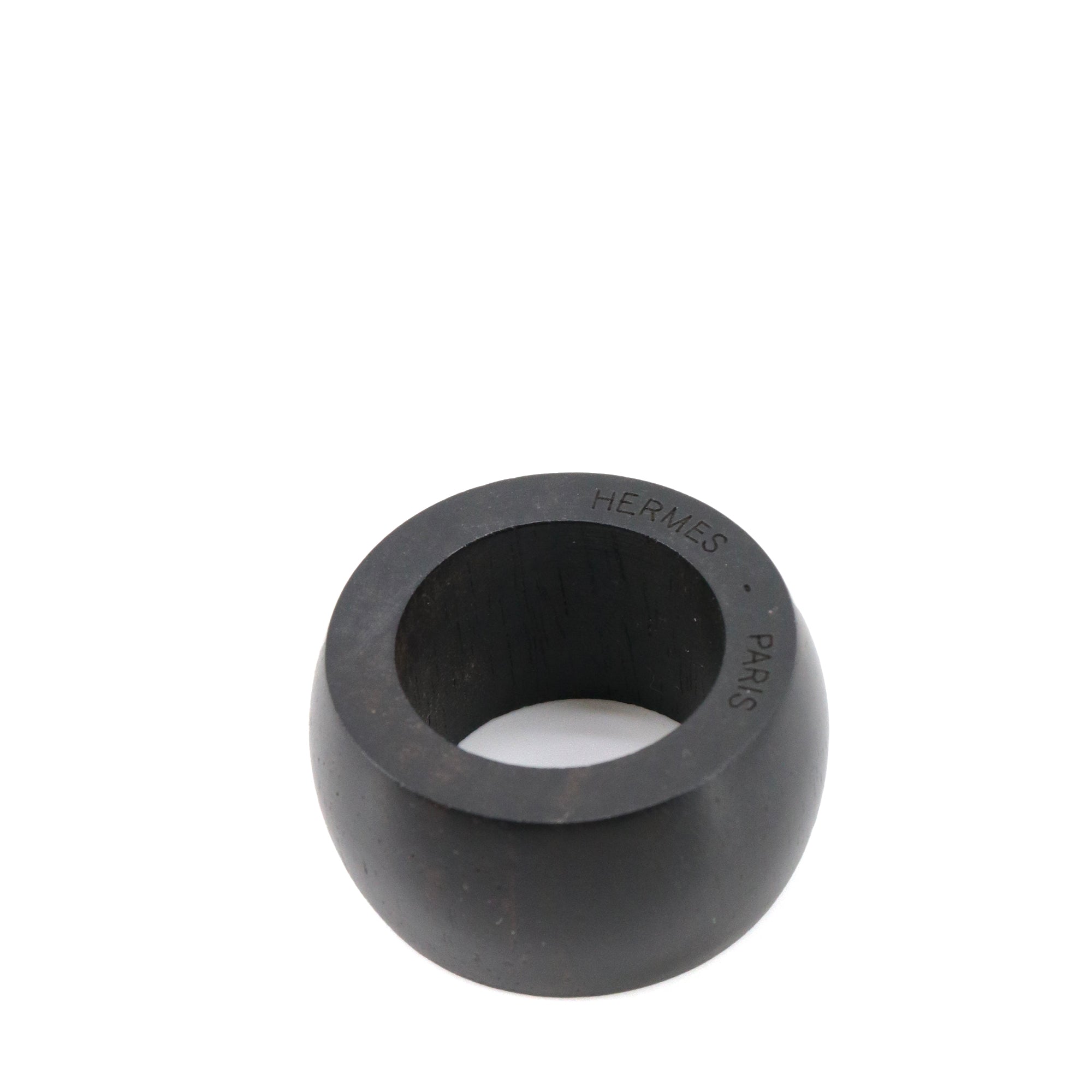 HERMÈS - Hermès ring in black wood (T57)