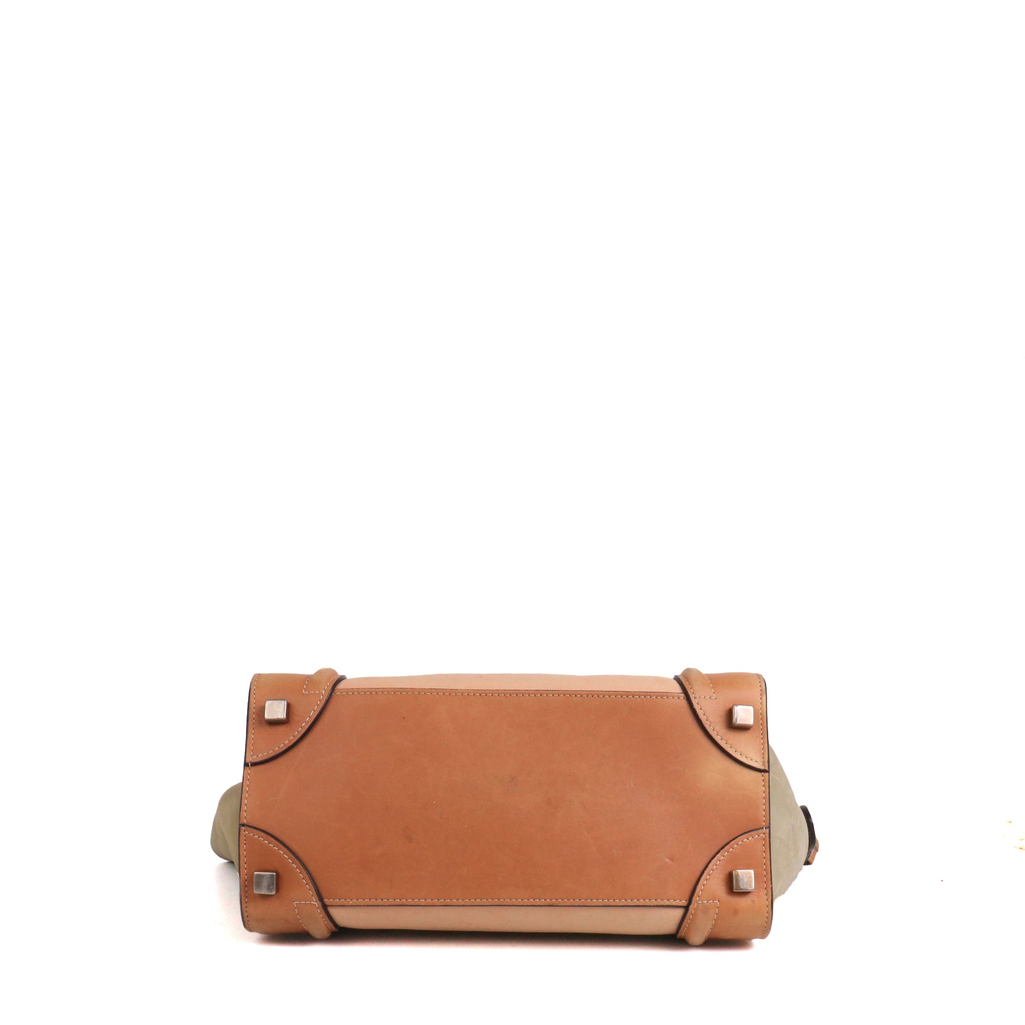CELINE - Two-tone Luggage handbag