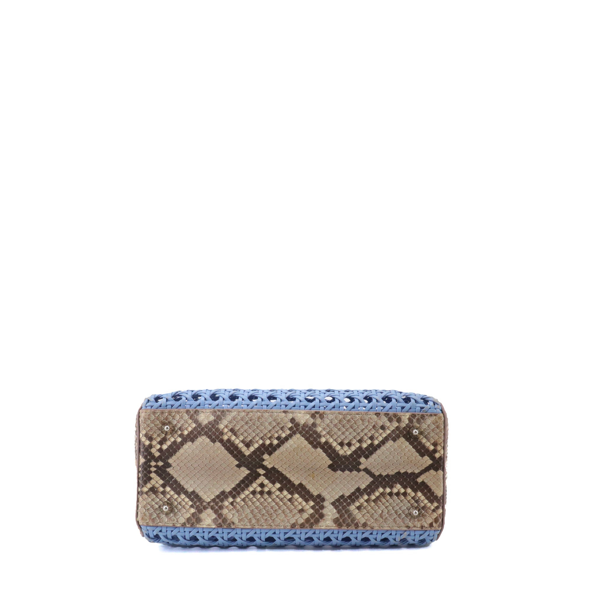 DIOR - Sac à main Lady Dior édition limitée en cuir exotique python