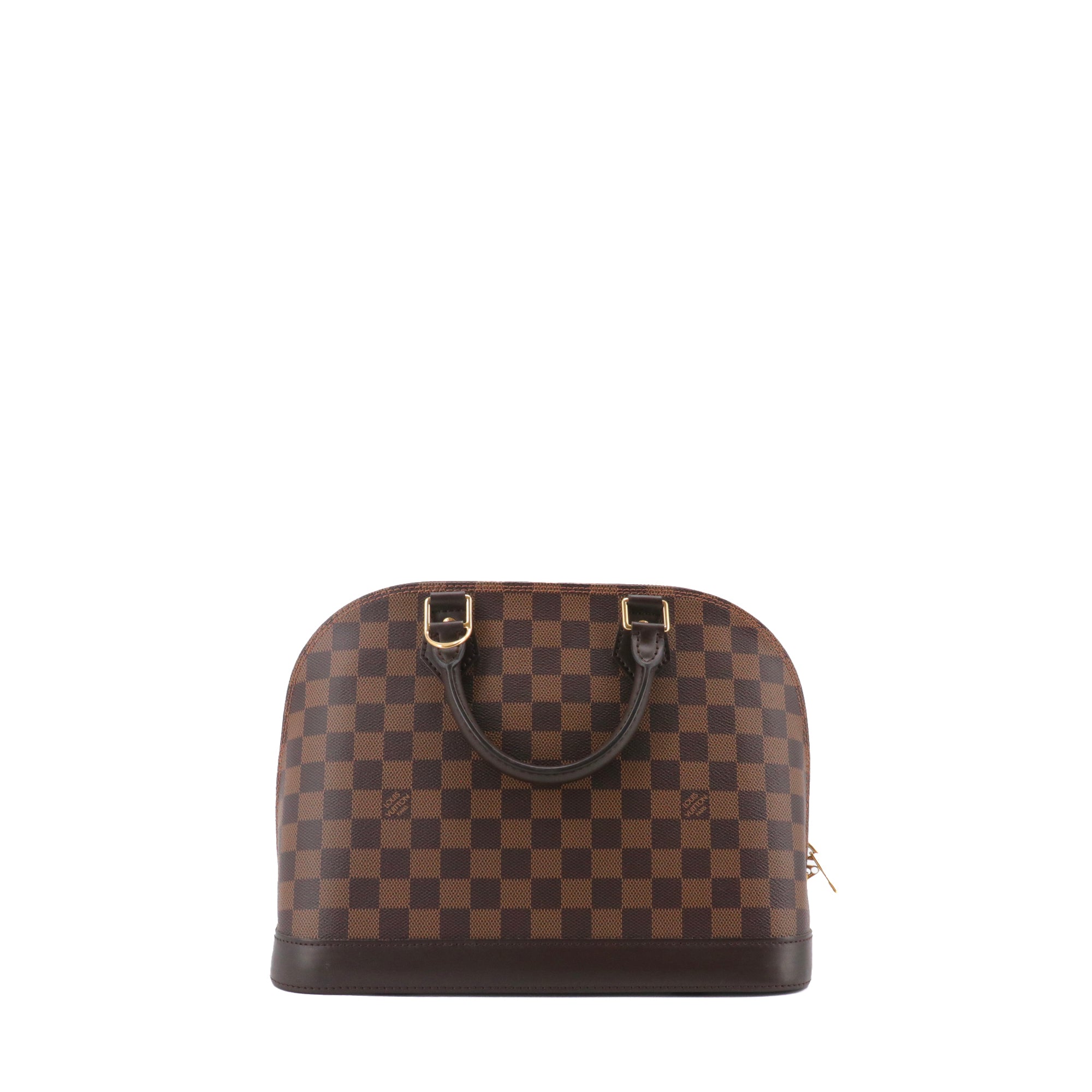 LOUIS VUITTON - Sac à main Alma PM Louis Vuitton en toile damier ébène