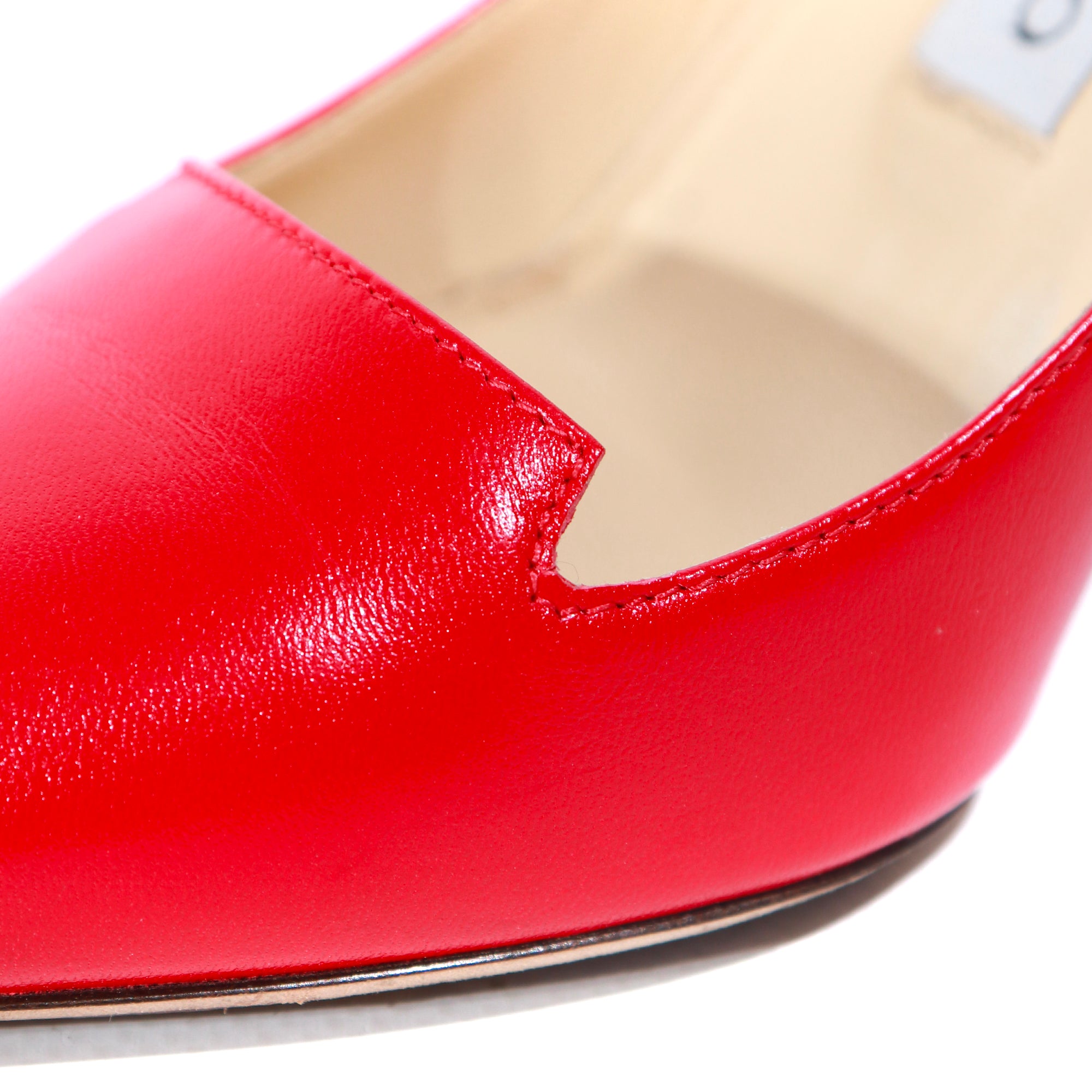 JIMMY CHOO - Alia Okid pumps in red leather (T34.5)