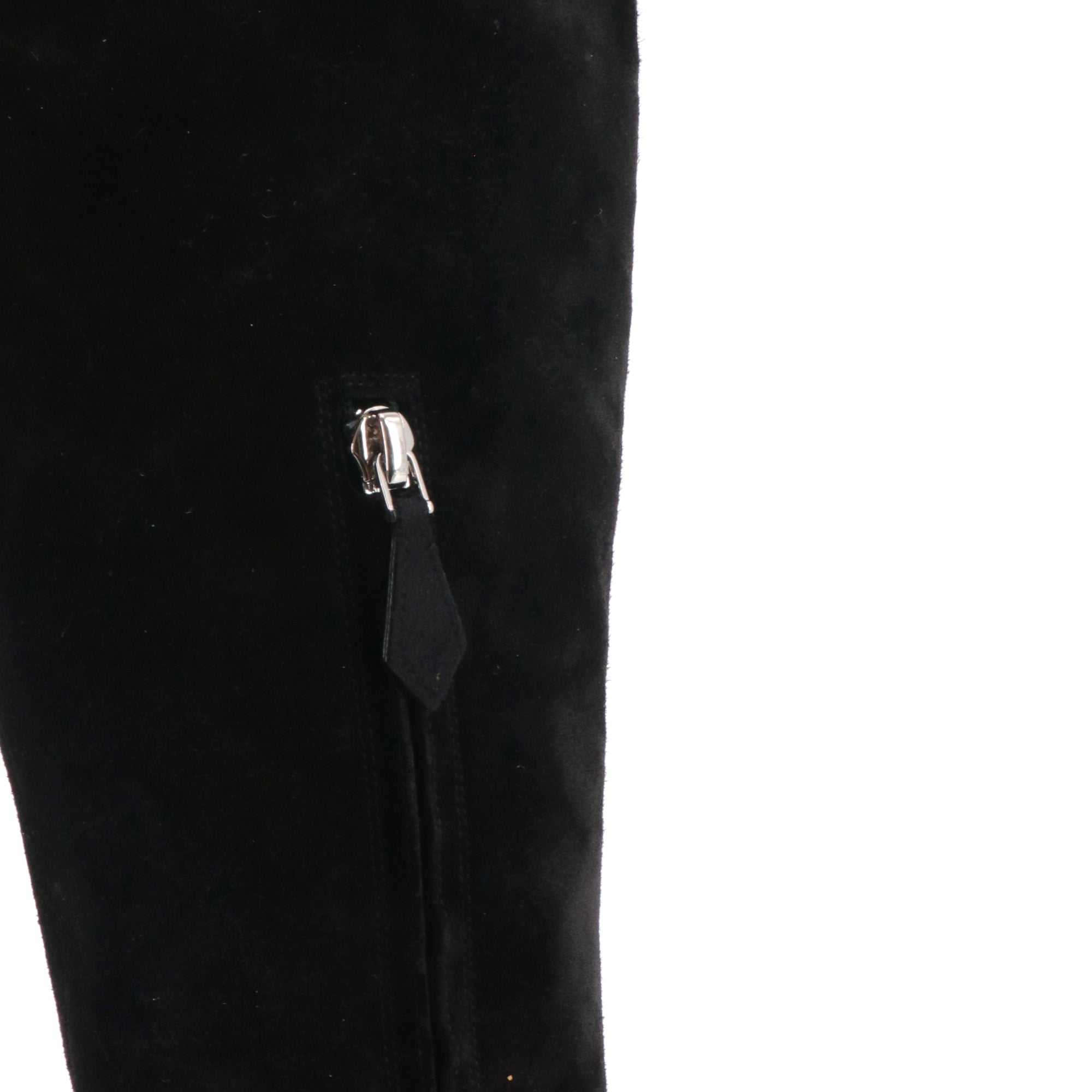 HERMES - Hermès Vesper boots in black suede (size 37)