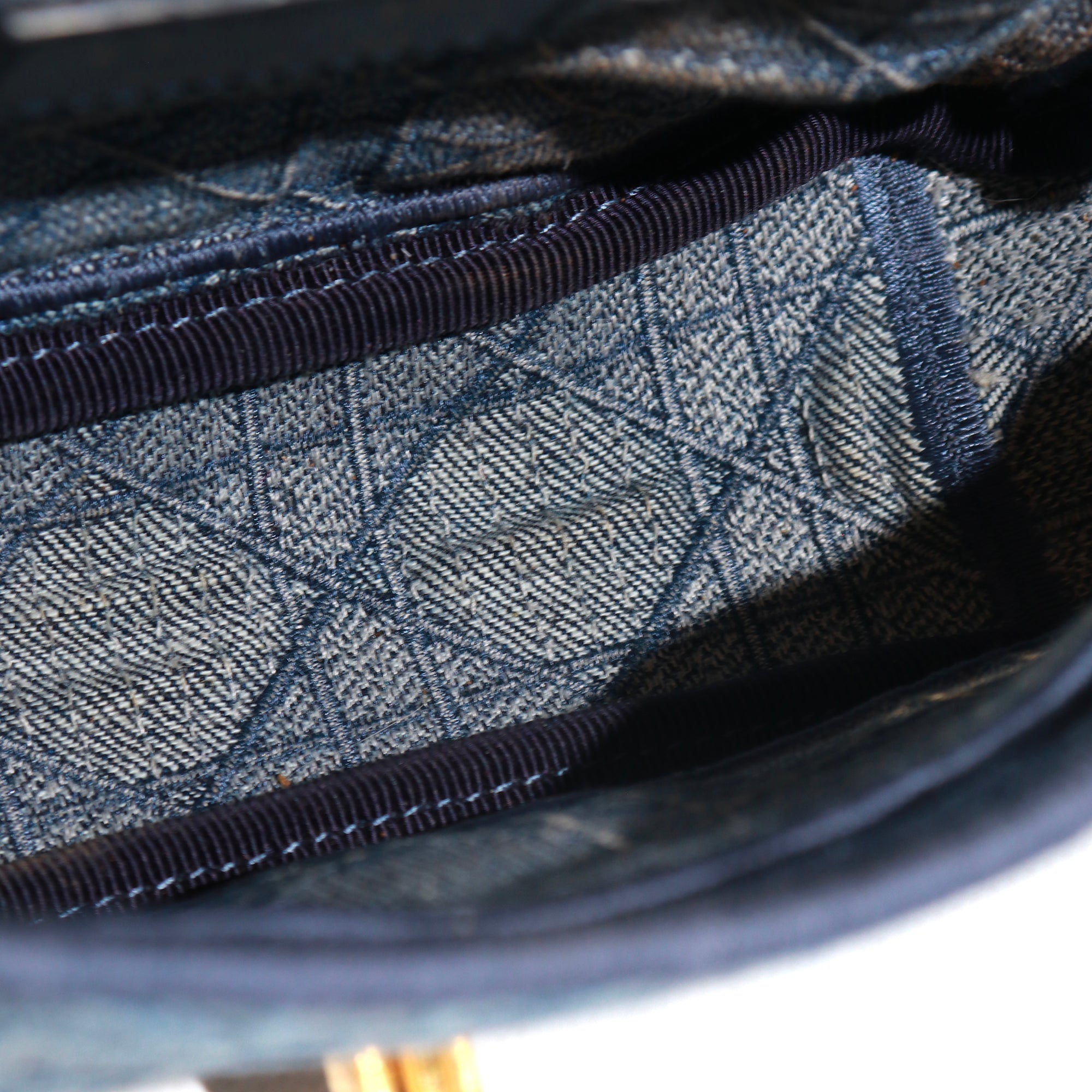 DIOR - Sac à bandoulière Caro small en denim