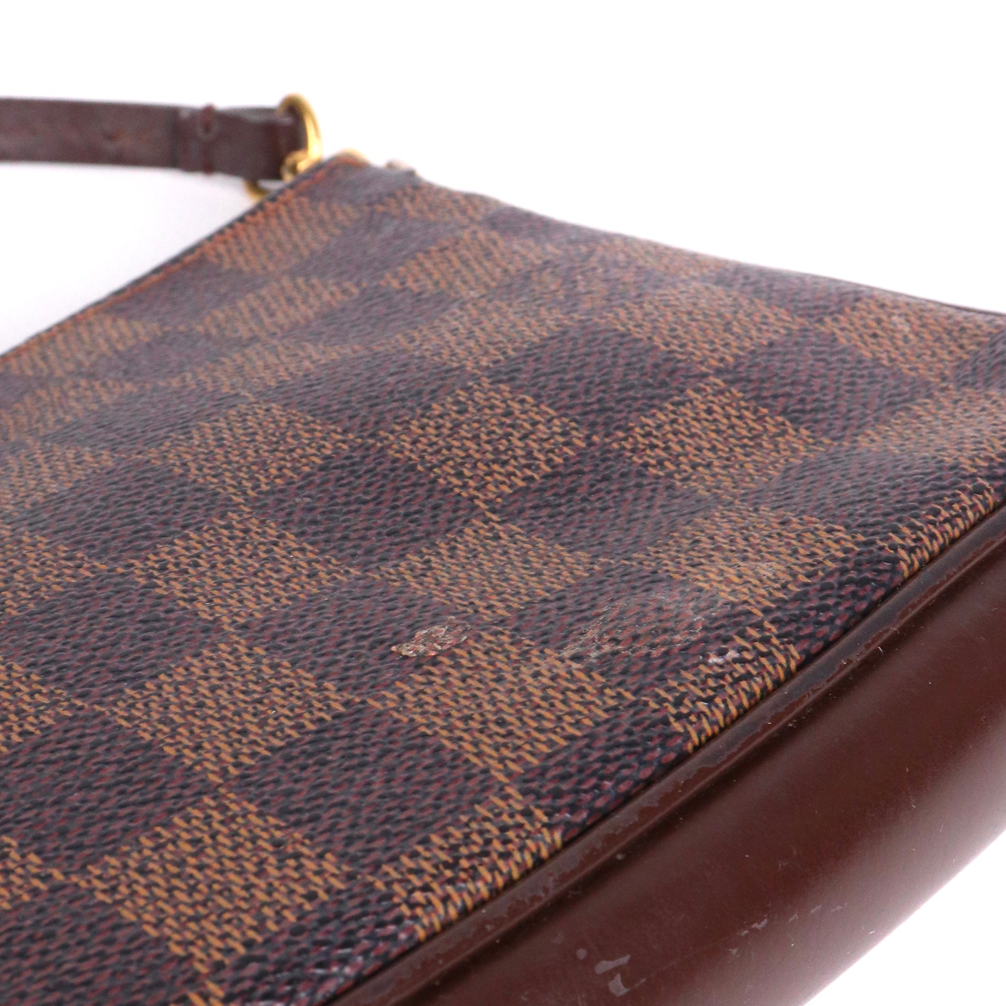 LOUIS VUITTON - Pochette Navona Louis Vuitton en toile damier ébène