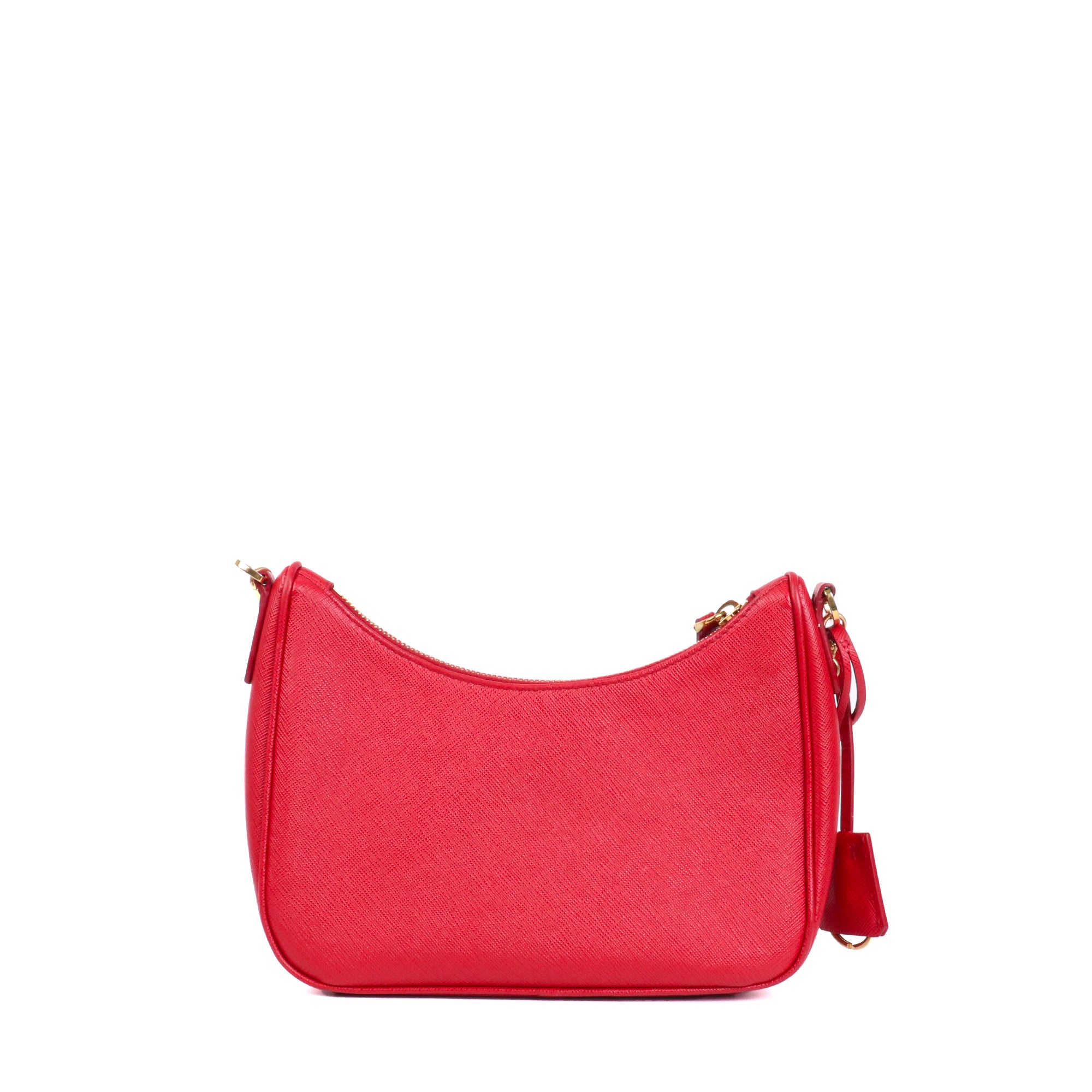 PRADA - Sac à bandoulière Re-Edition 2005 en cuir saffiano rouge