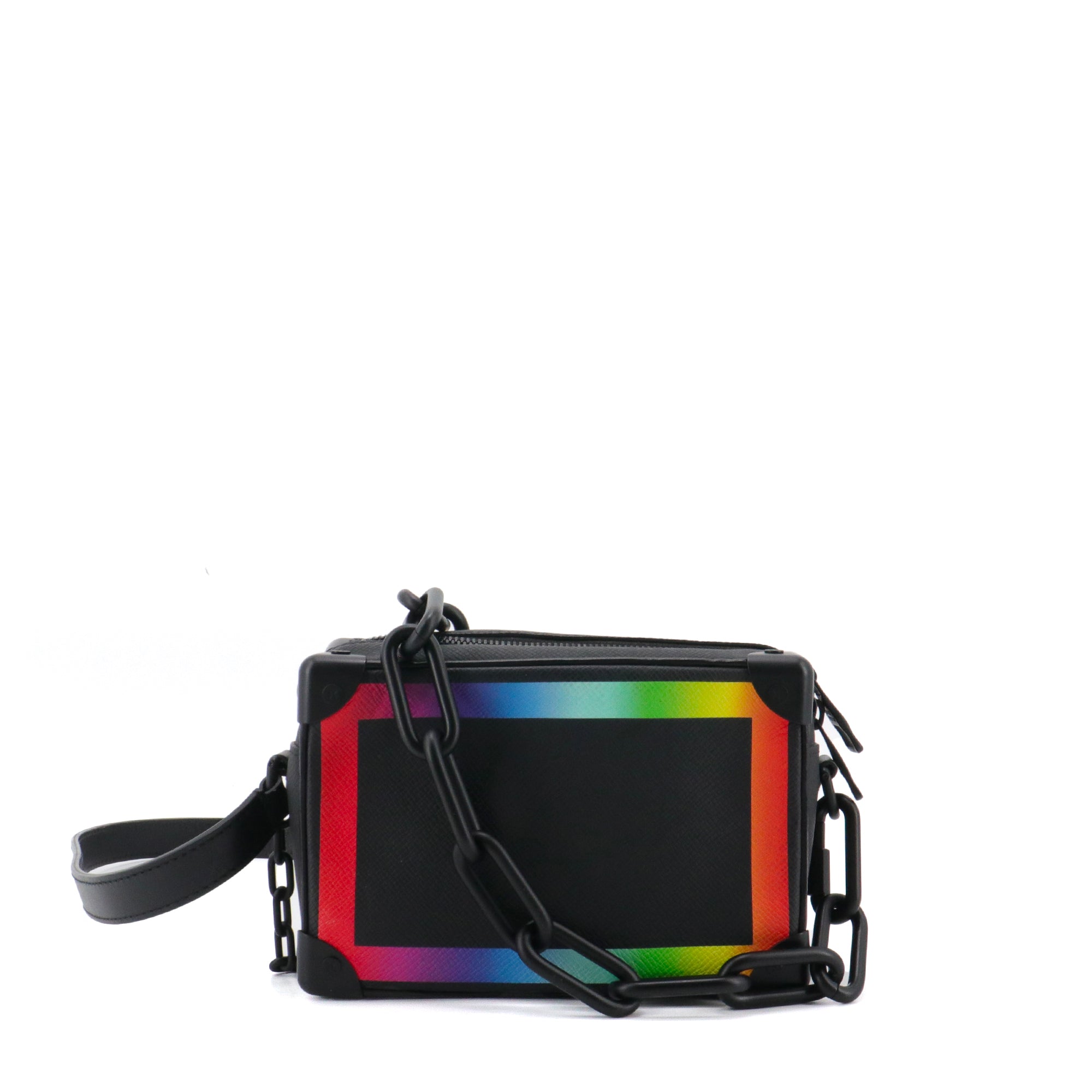 LOUIS VUITTON - Louis Vuitton Soft Trunk Shoulder Bags in Taiga Rainbow Leather