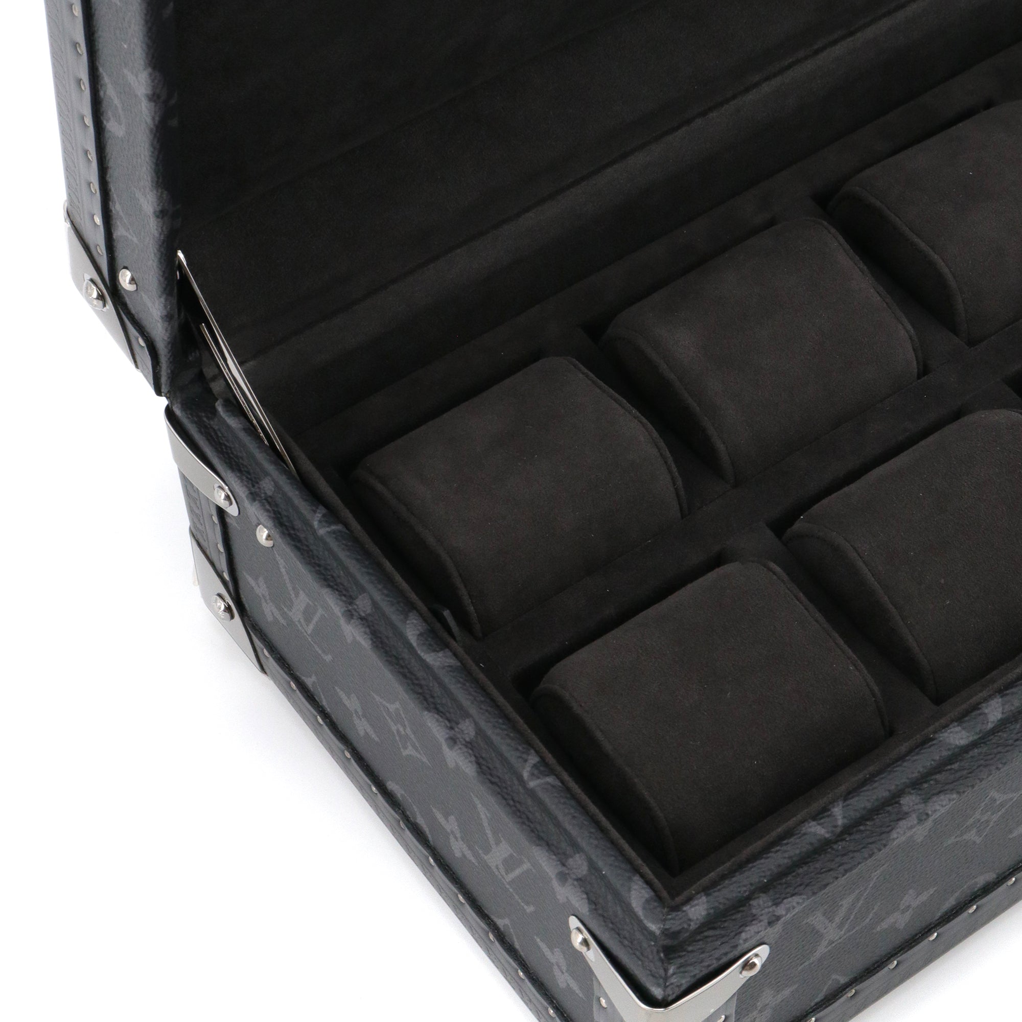 LOUIS VUITTON - Box of 8 Louis Vuitton watches in monogrammed eclipse canvas