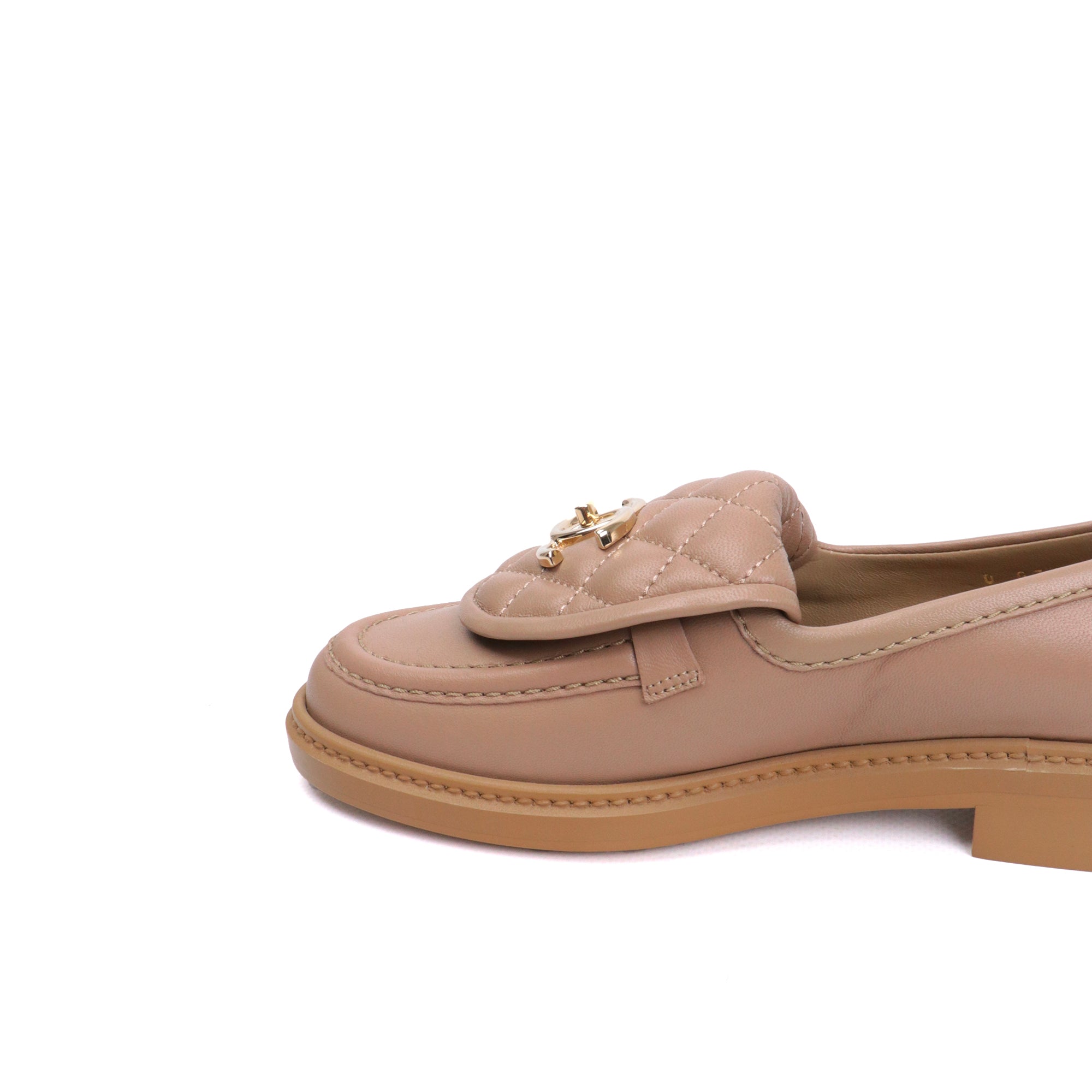 CHANEL - Leather loafers (T39)
