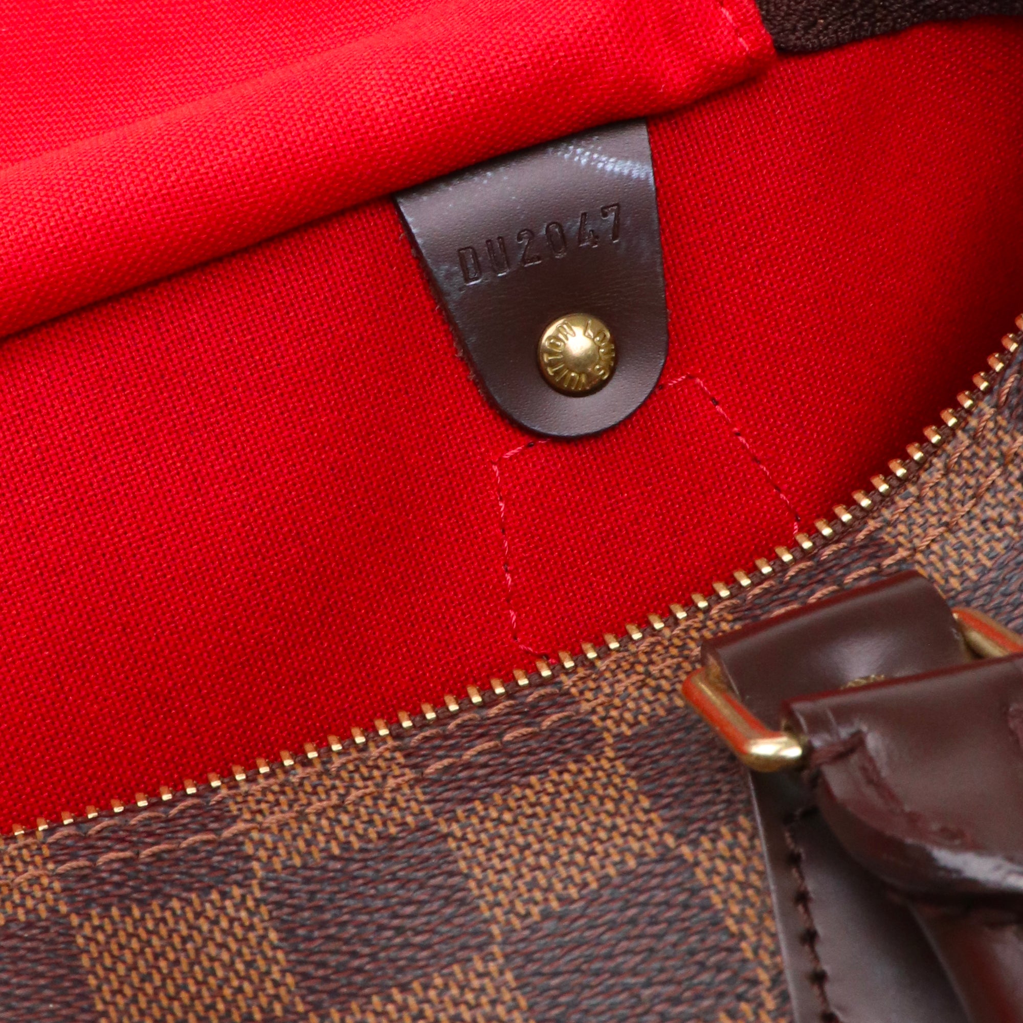LOUIS VUITTON - Sac à main Speedy 30 Louis Vuitton en toile damier ébène