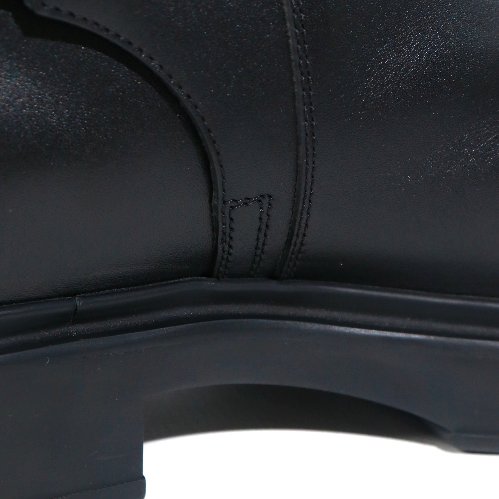 HERMÈS - Bottines Veo Hermès en cuir noir (T39,5)