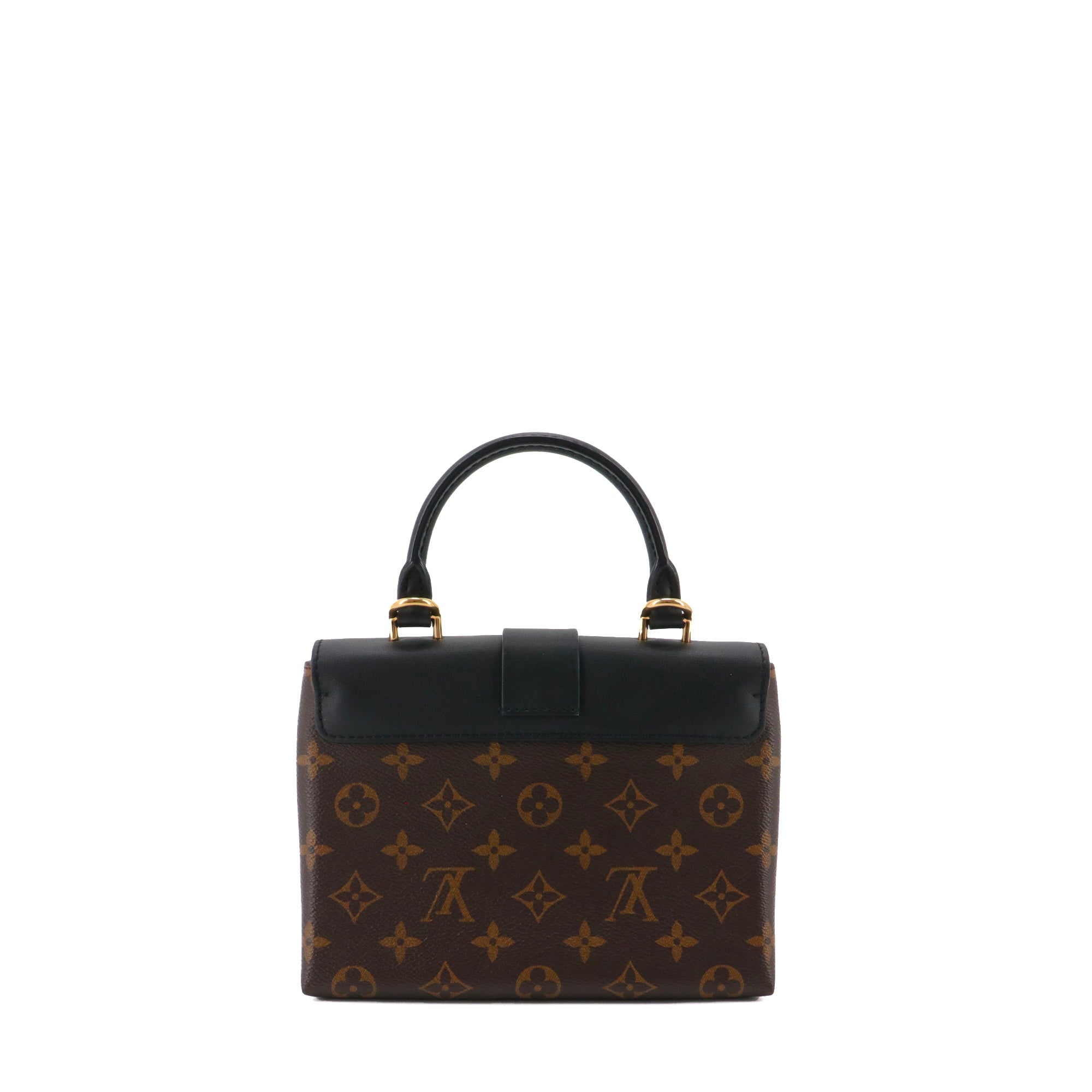 LOUIS VUITTON - Louis Vuitton Locky BB shoulder bag in monogrammed canvas and black leather