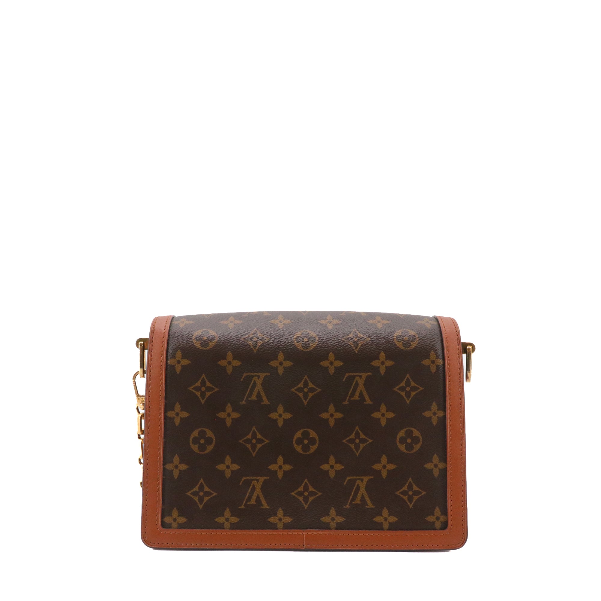 LOUIS VUITTON - Louis Vuitton Dauphine MM shoulder bag in monogrammed canvas and leather