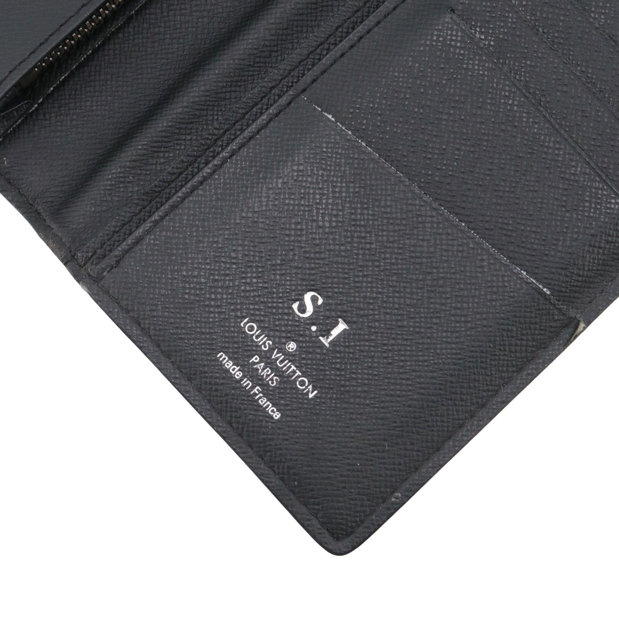 LOUIS VUITTON - Portefeuille Brazza Louis Vuitton en toile monogramme éclipse