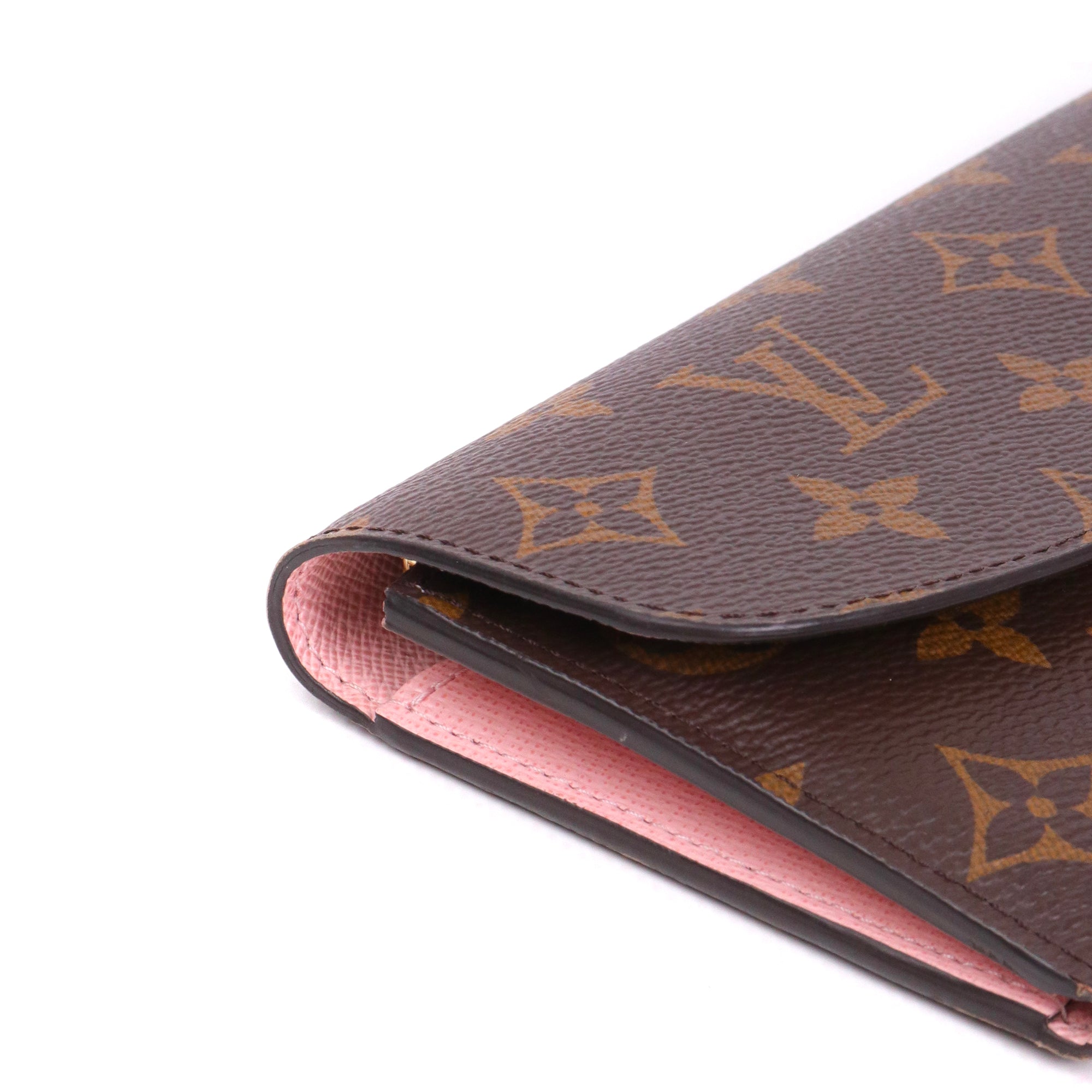 LOUIS VUITTON - Portefeuille Émilie Louis Vuitton en toile monogrammée