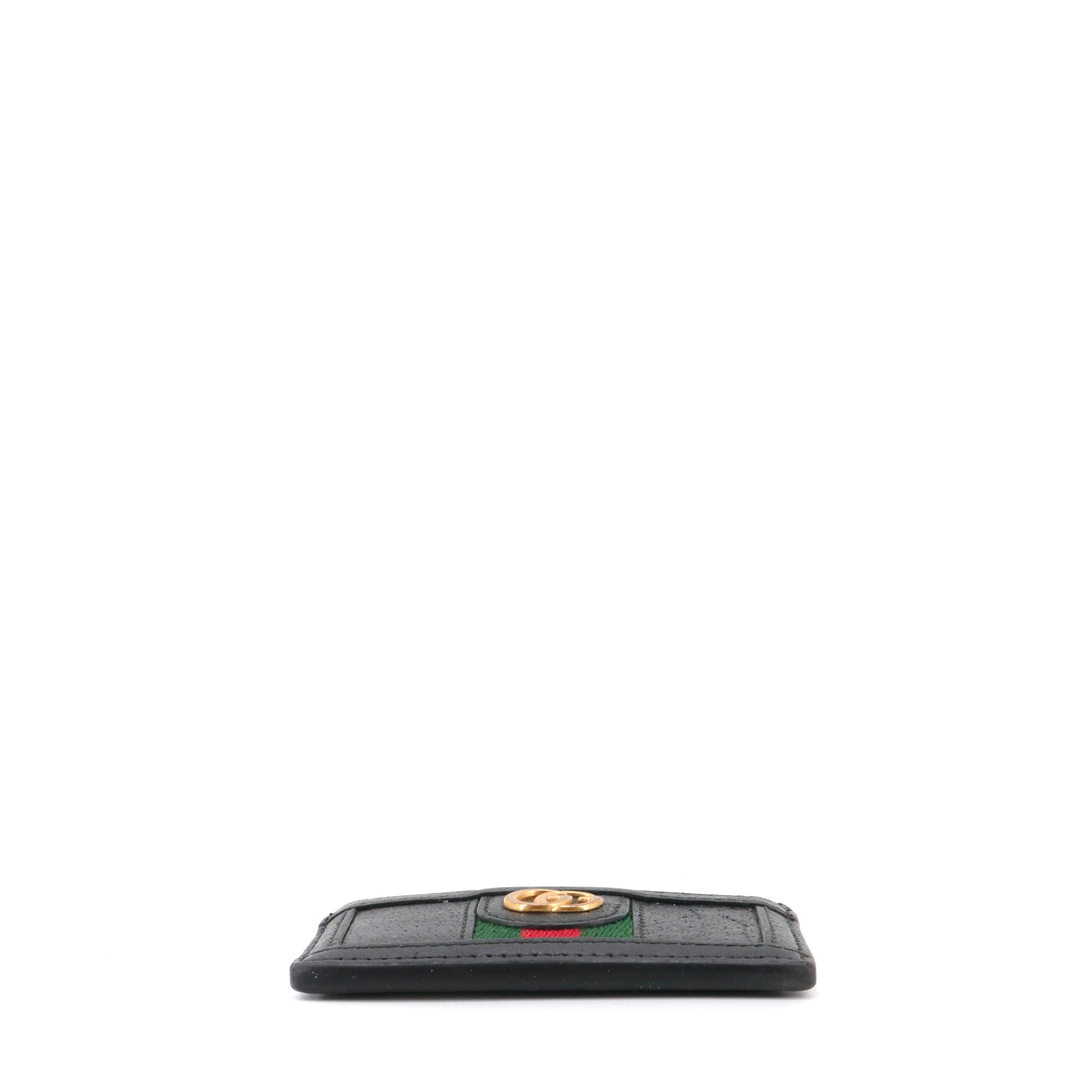 GUCCI - Gucci Ophidia card holder in black grained leather