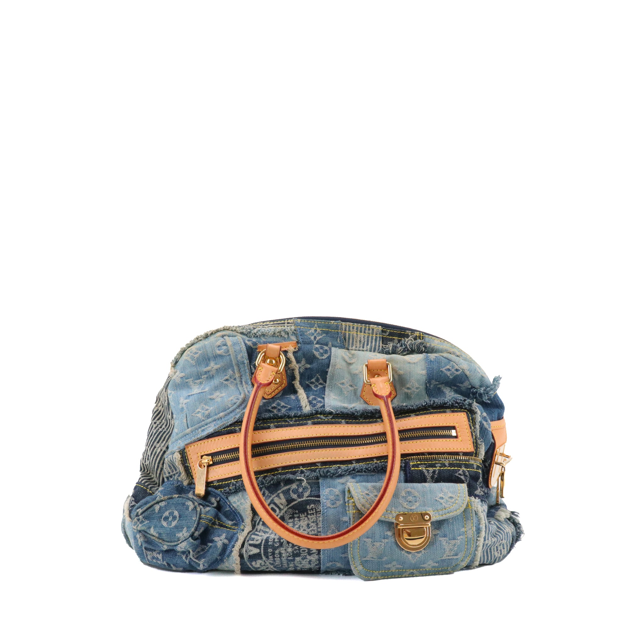 LOUIS VUITTON - Louis Vuitton Bowly handbag in denim patchwork
