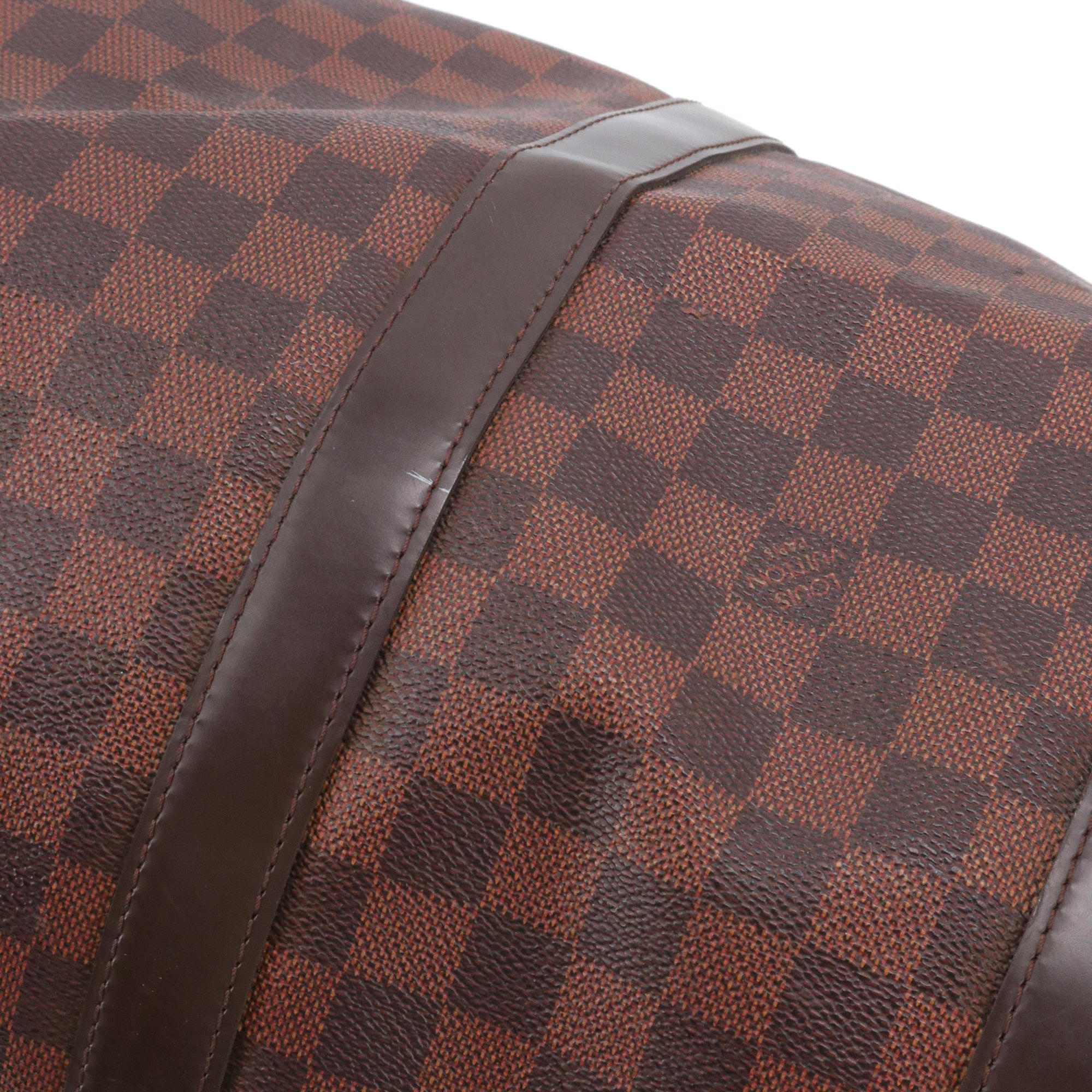 LOUIS VUITTON - Sac de voyage Keepall 50 Louis Vuitton en toile damier ébène