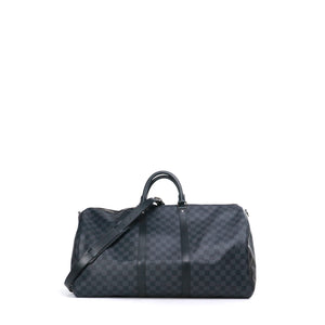 LOUIS VUITTON - Sac de voyage Keepall 55 Louis Vuitton en toile damier graphite