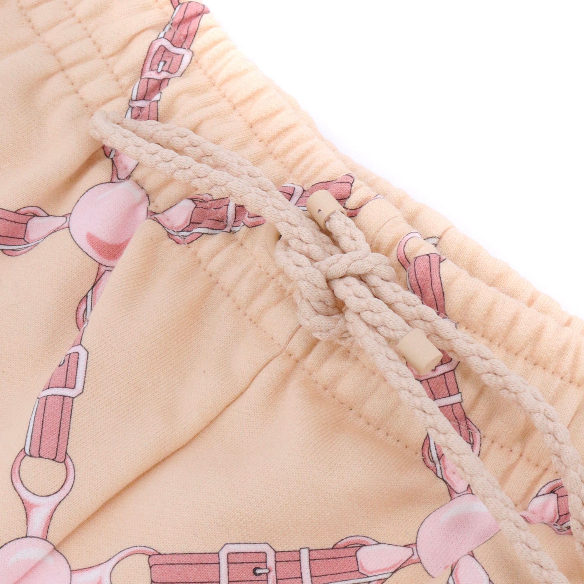HERMÈS - Short Grandtralala Hermès en coton beige (T38)