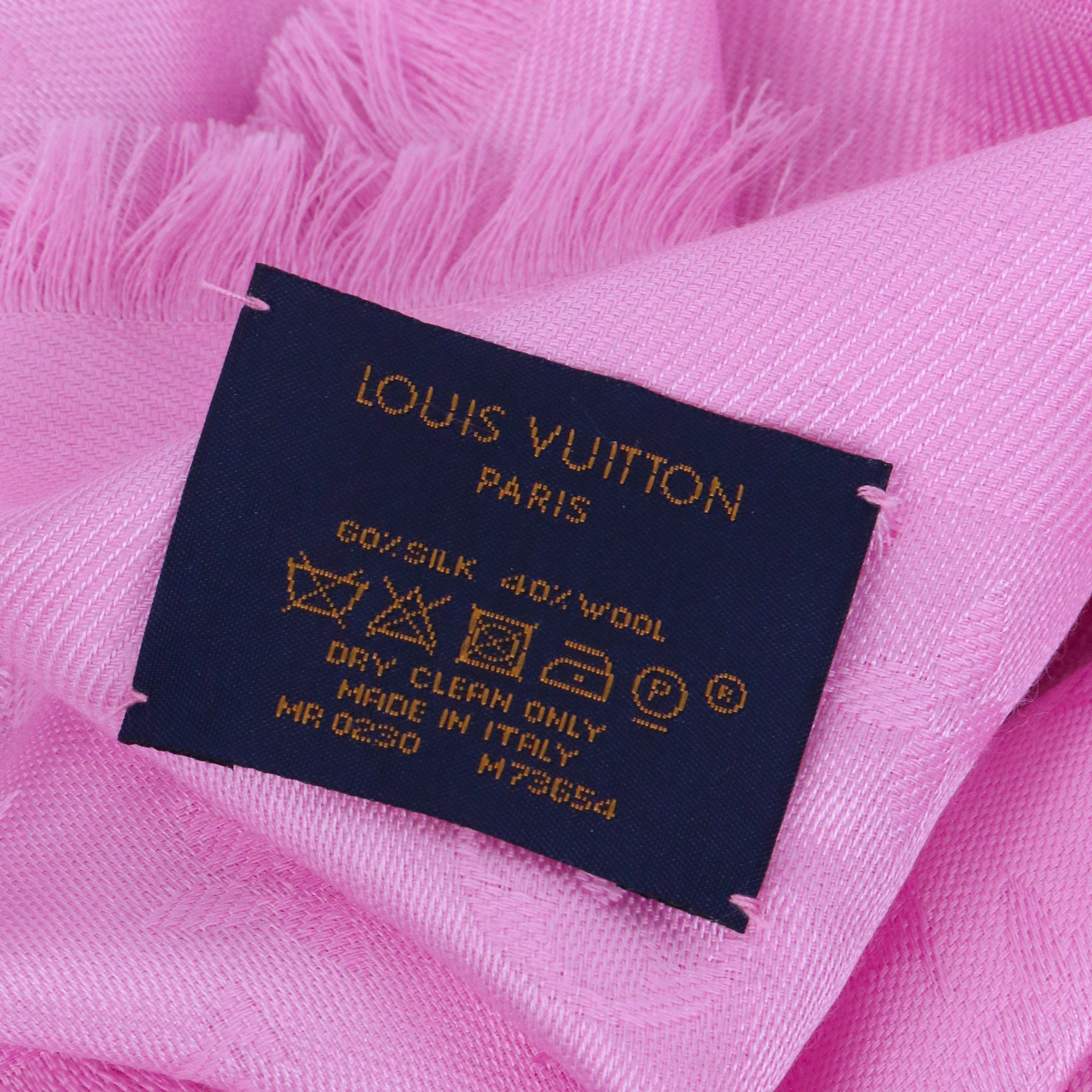 LOUIS VUITTON - Monogram Classic Louis Vuitton shawl in brown silk 