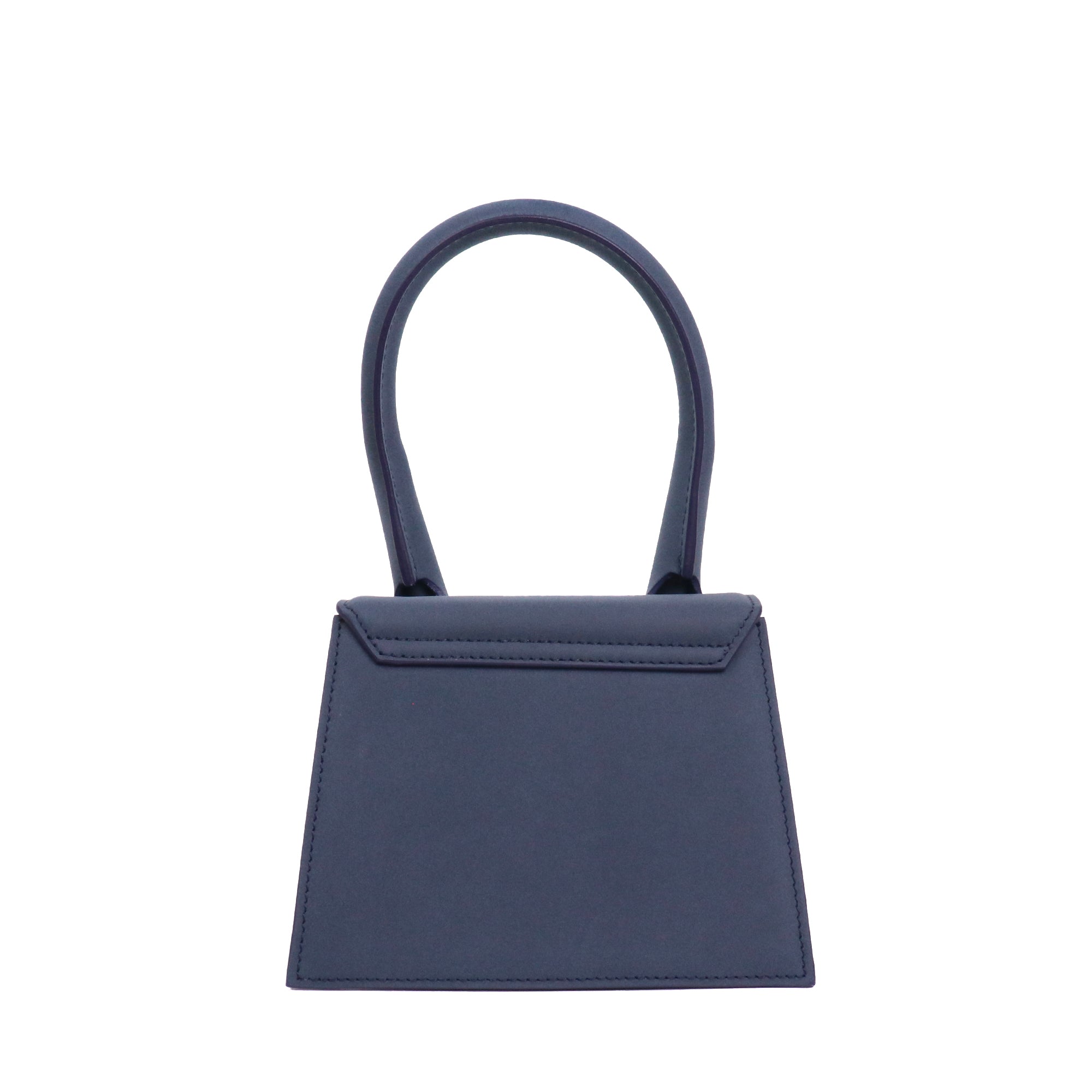 JACQUEMUS - Sac à bandoulière Chiquito Moyen Jacquemus en cuir gommé bleu dark navy