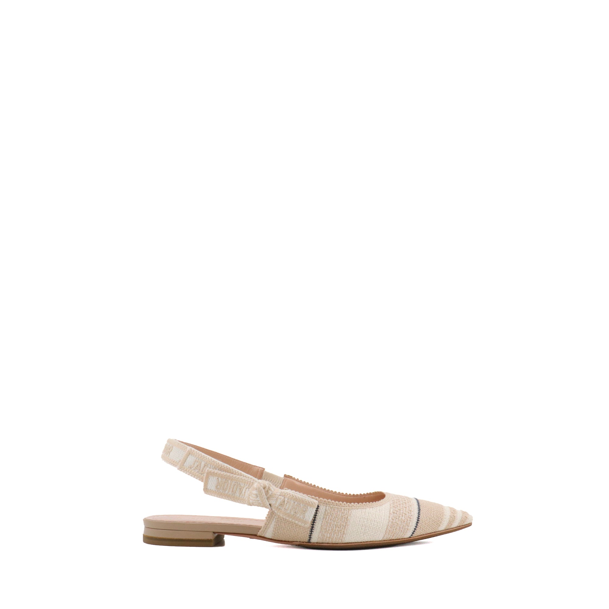 DIOR - J'adior Dior Slingback sandals in beige canvas (T38)