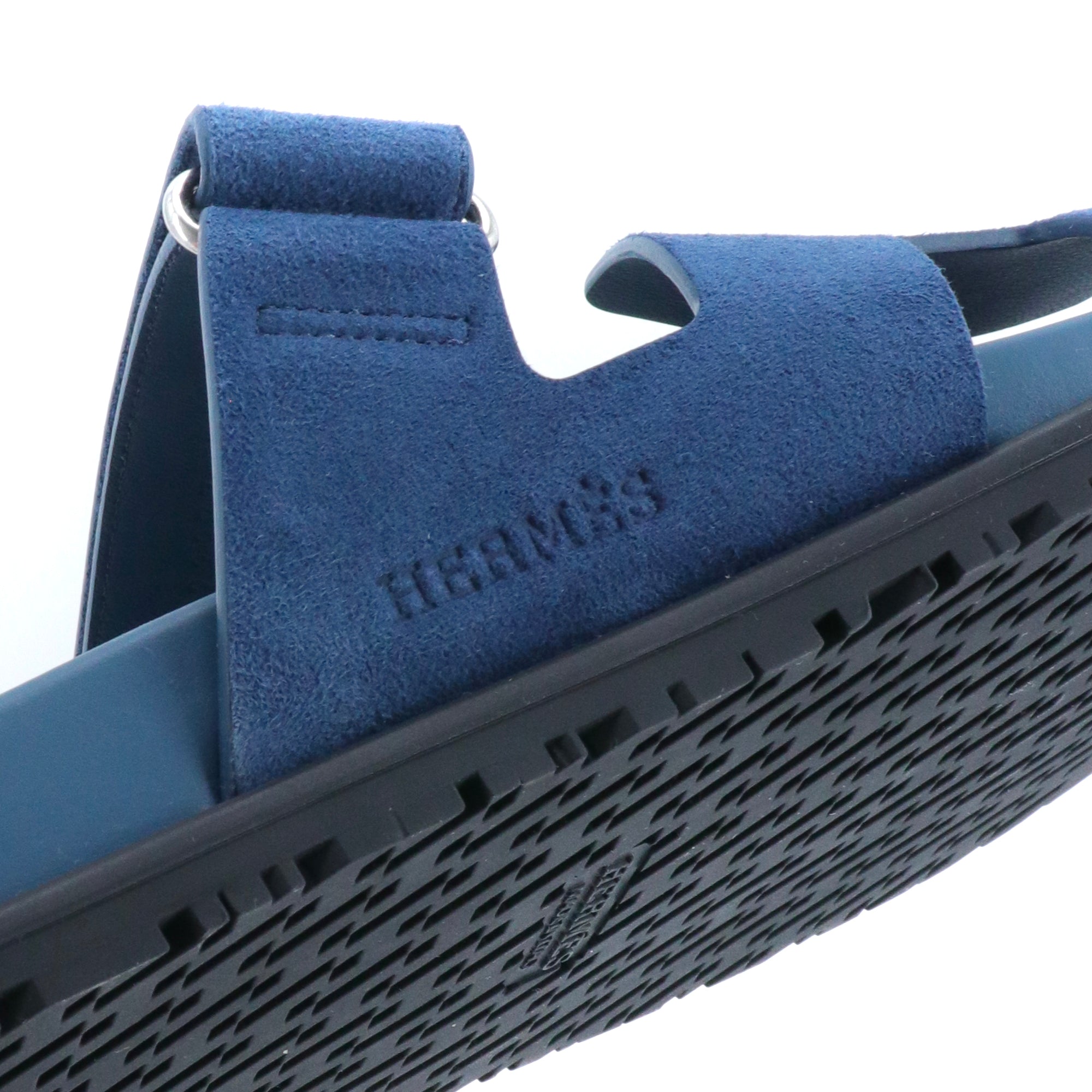 HERMÈS - Hermès Chypre sandals in turquoise blue goatskin (T41.5)