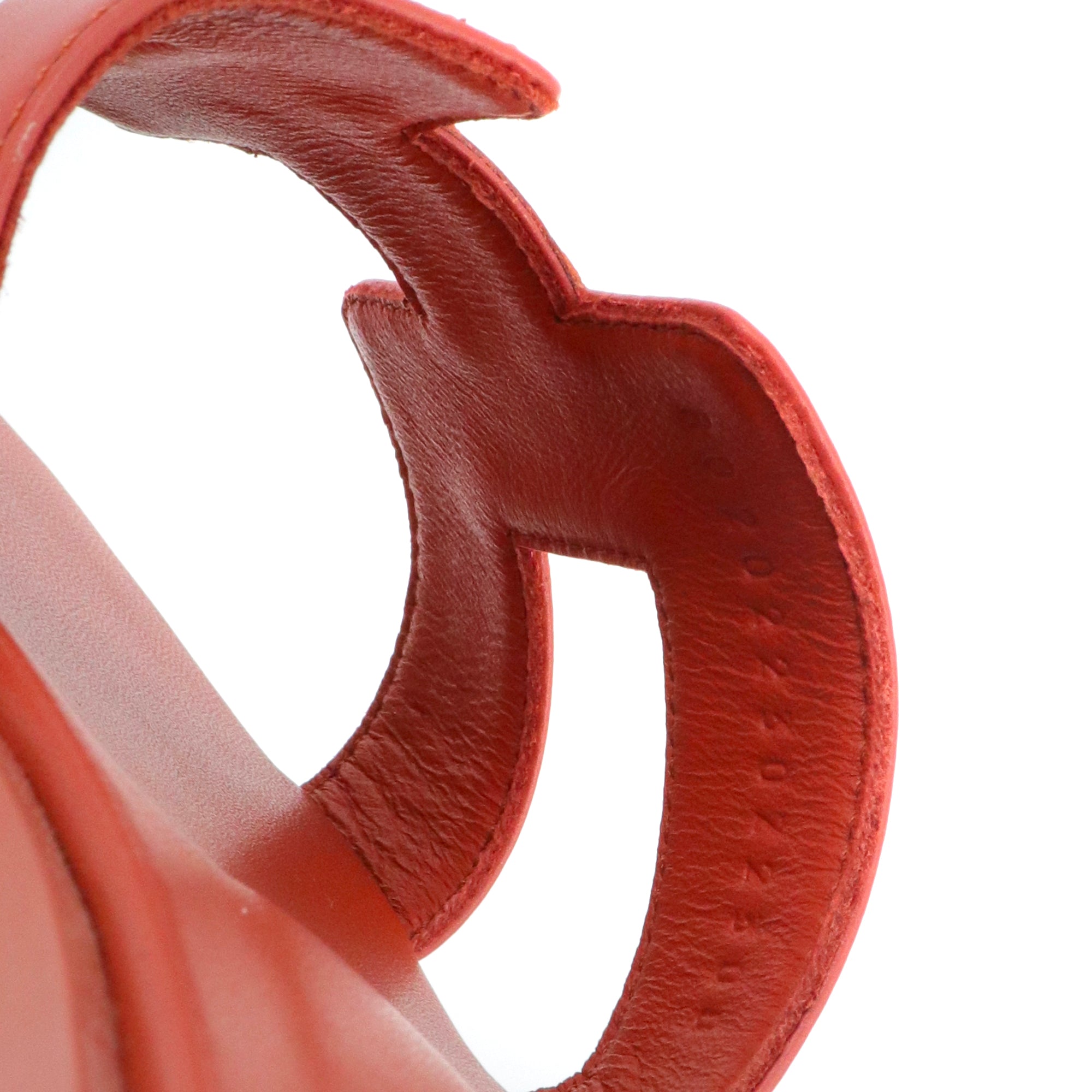 HERMÈS - Sandales Oran Hermès en cuir Rouge de Turin (T38)