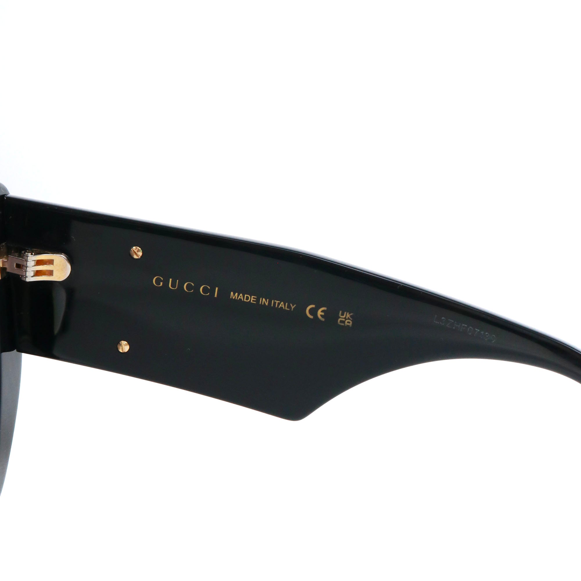 GUCCI - Gucci Oversize GG Sunglasses in Black Plastic