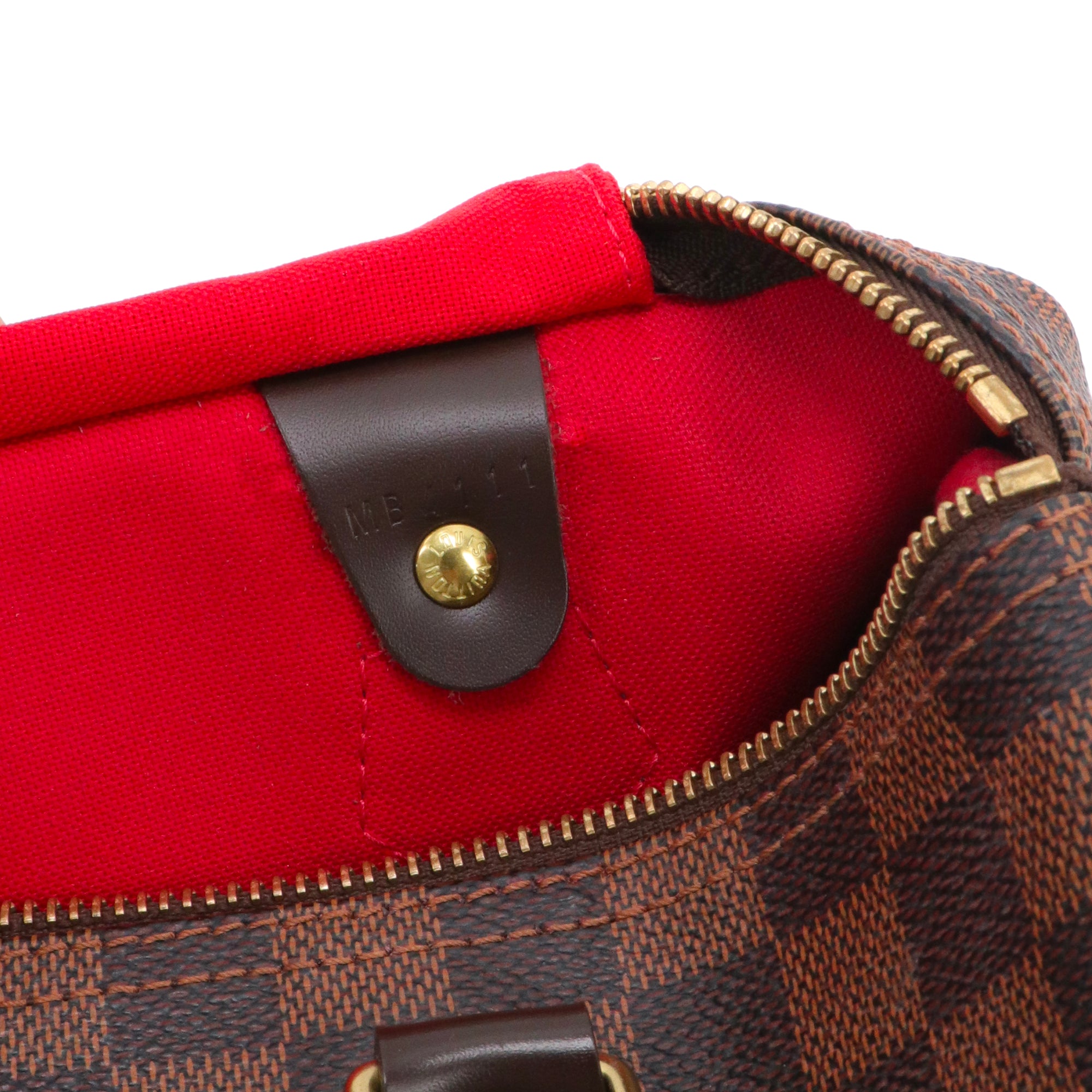 LOUIS VUITTON - Sac à main Speedy 30 Louis Vuitton en toile damier ébène