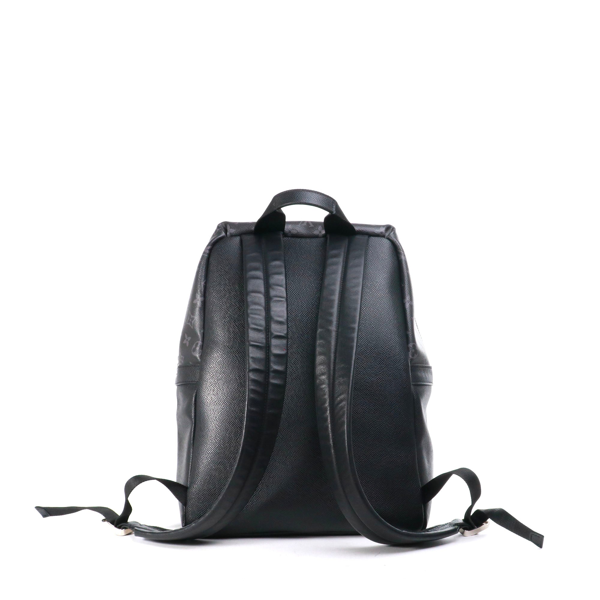 LOUIS VUITTON - Sac à dos Discovery MM Louis Vuitton en cuir noir et toile monogramme eclipse