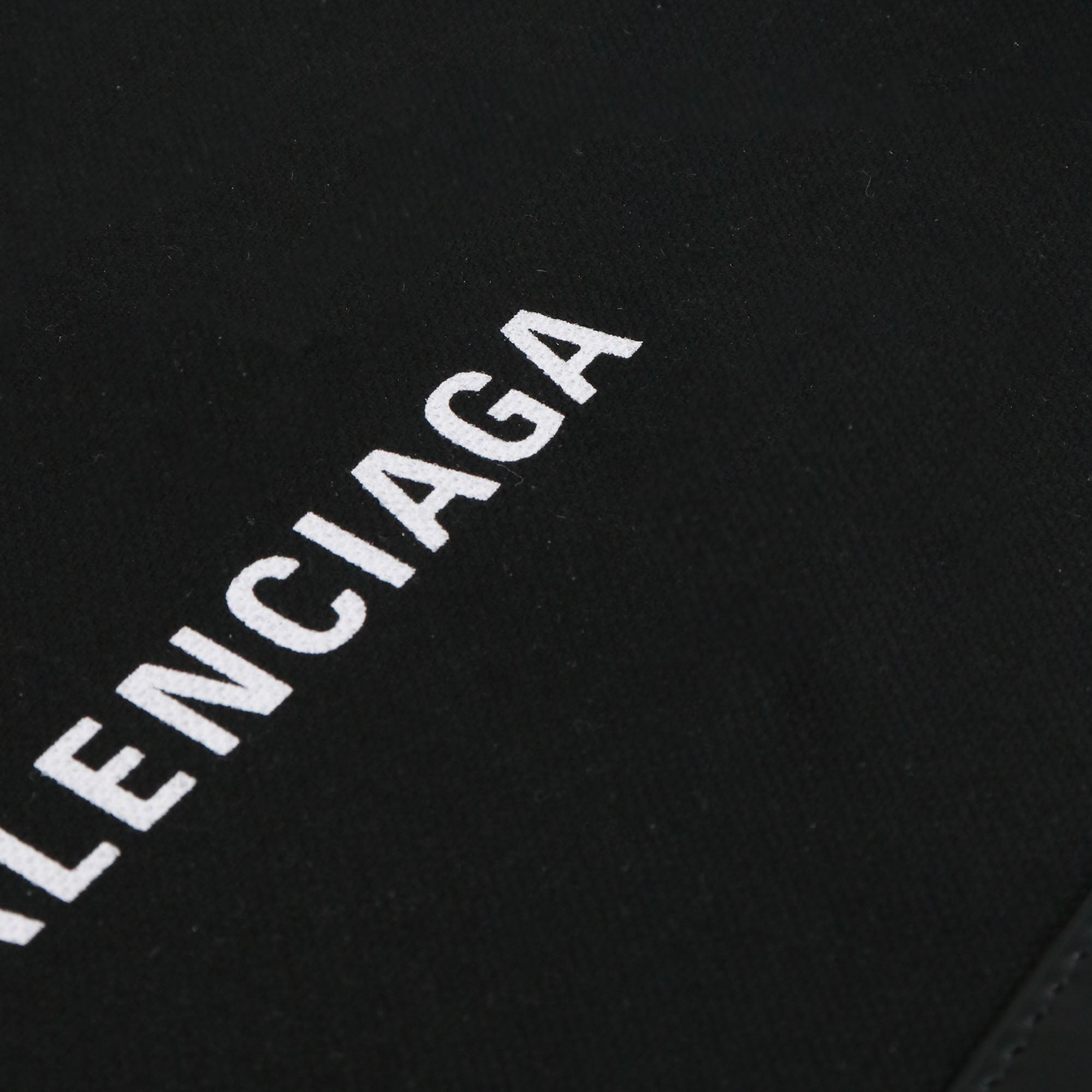 BALENCIAGA - Balenciaga Ville clutch in black canvas and leather