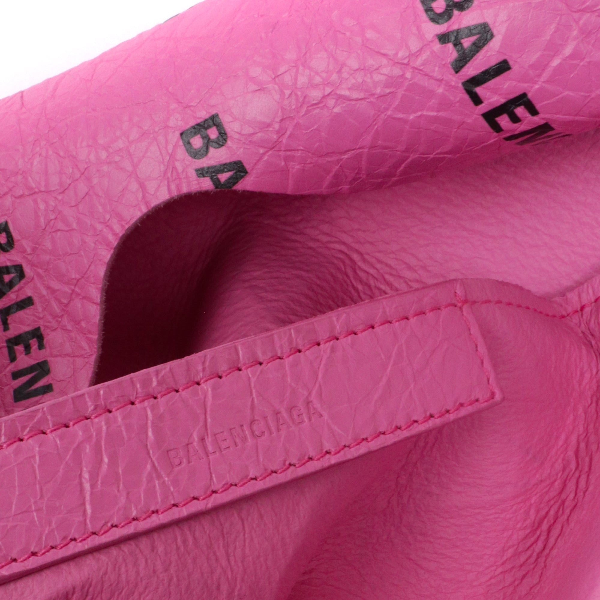 BALENCIAGA - Sac cabas Supermarket Shop Balenciaga en cuir rose