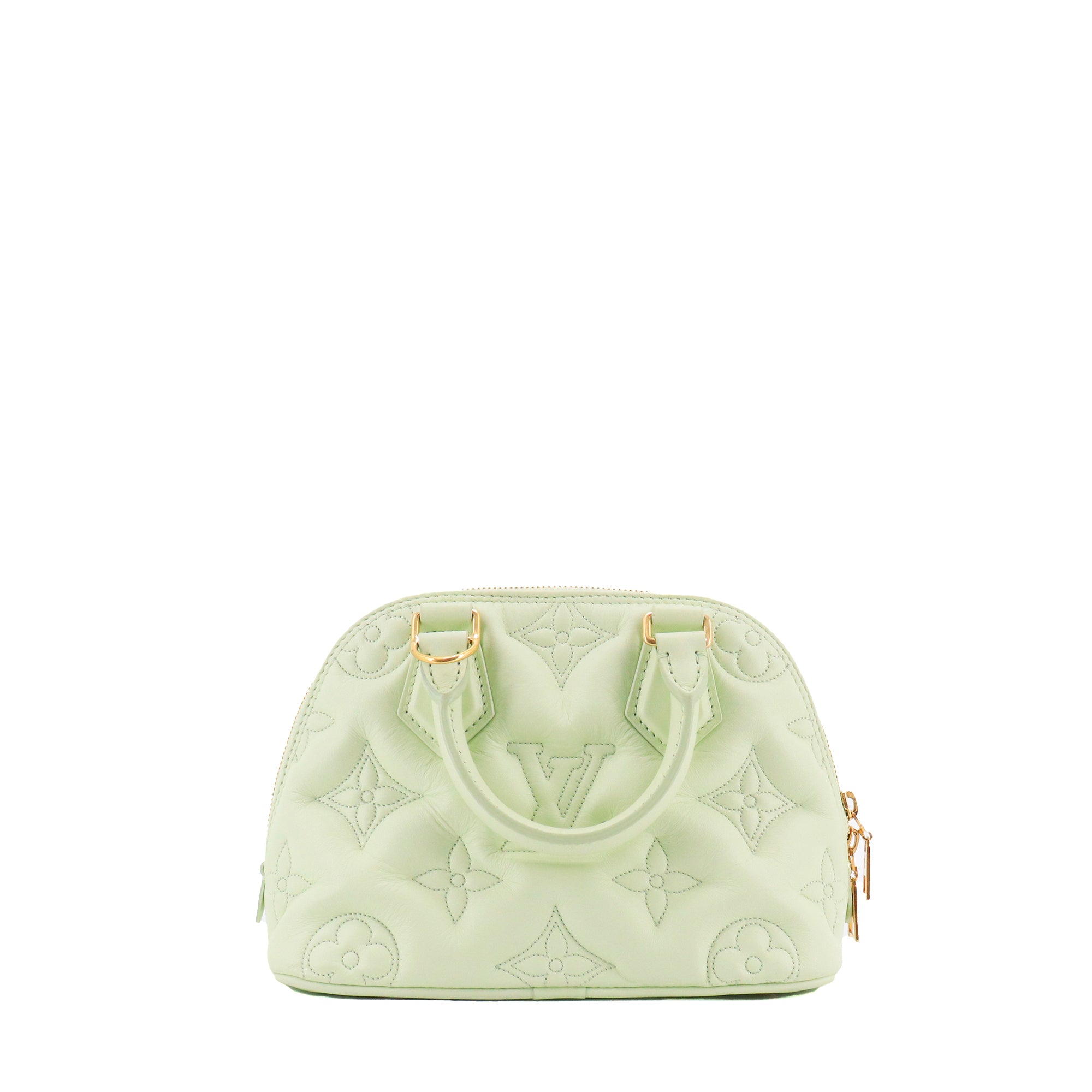 LOUIS VUITTON - Louis Vuitton Alma BB Bubblegram shoulder bag in sea green leather