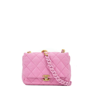 CHANEL - Limited Edition Chanel Pink Leather Shoulder Bag