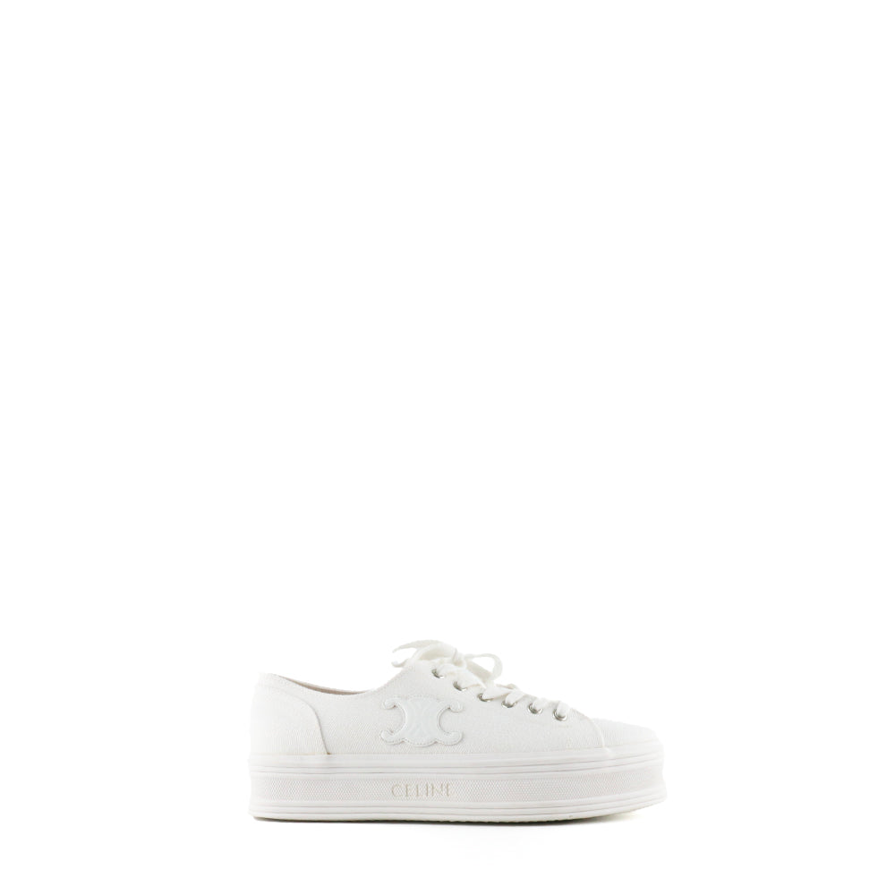 CELINE - Sneakers Jane en toile blanche (T40)
