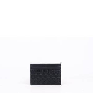 GUCCI - Porte cartes GG Emblem Gucci en cuir embossé monogrammé
