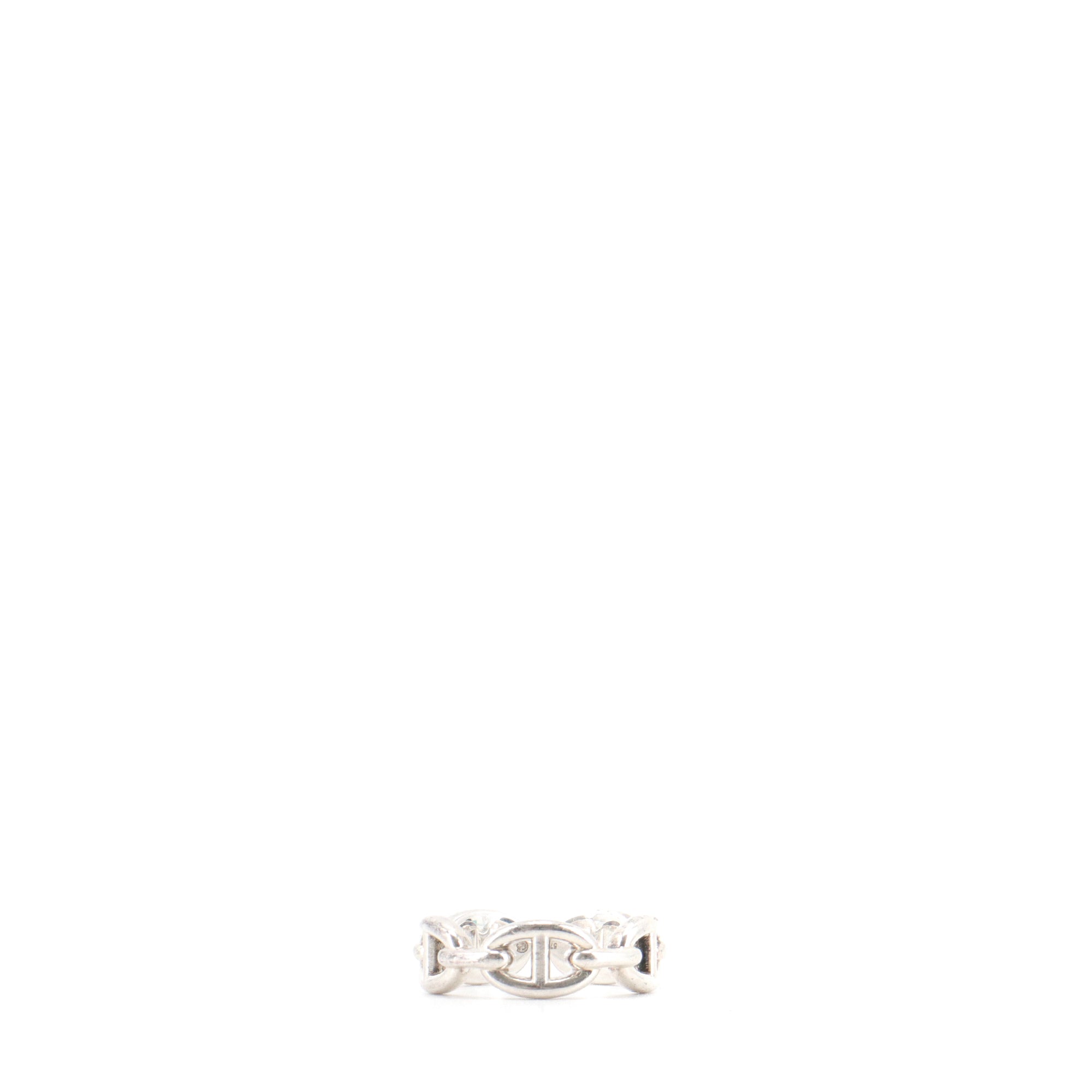 HERMÈS - Hermès Anchor Chain Ring in silver (T57)