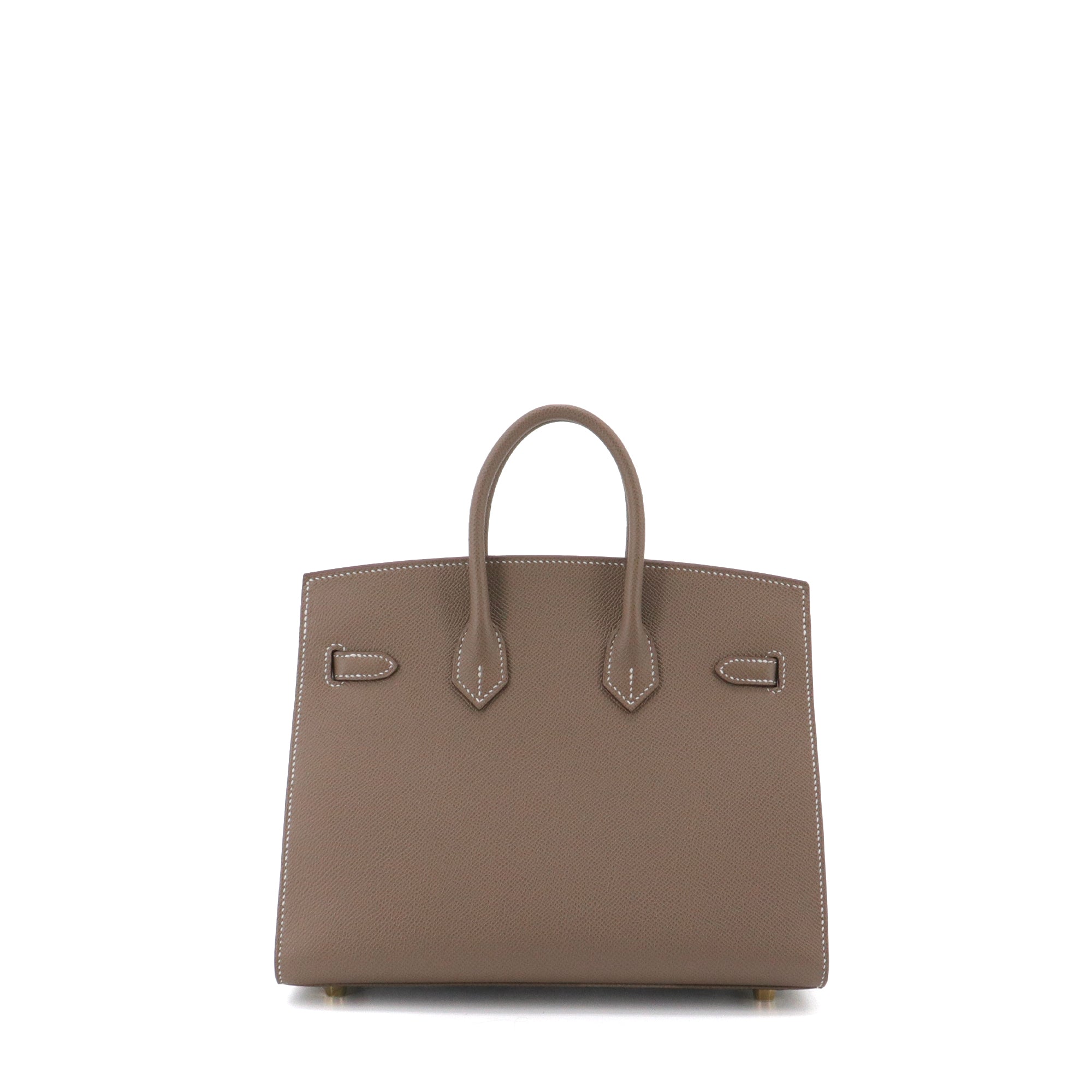 HERMÈS - Sac à main Birkin 25 Hermès en cuir epsom étoupe