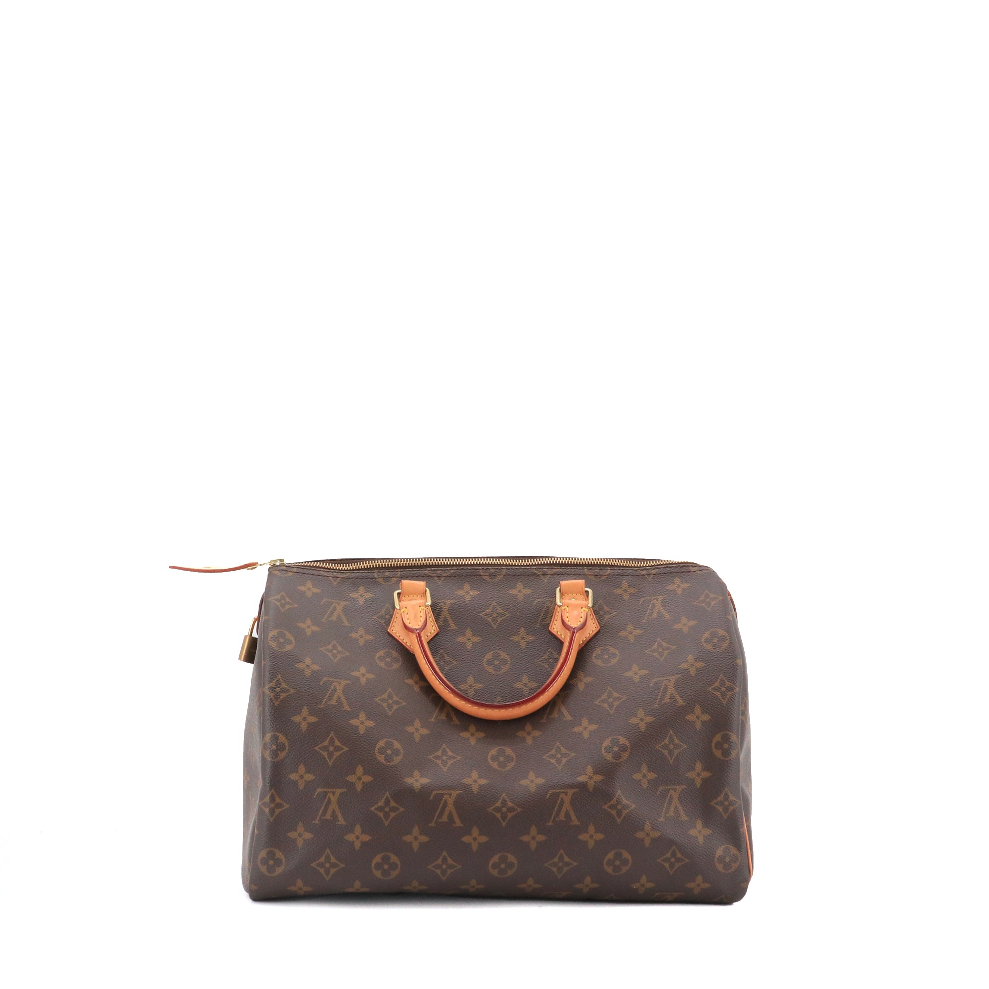 LOUIS VUITTON - Sac à main Speedy 35 Louis Vuitton en toile monogrammée
