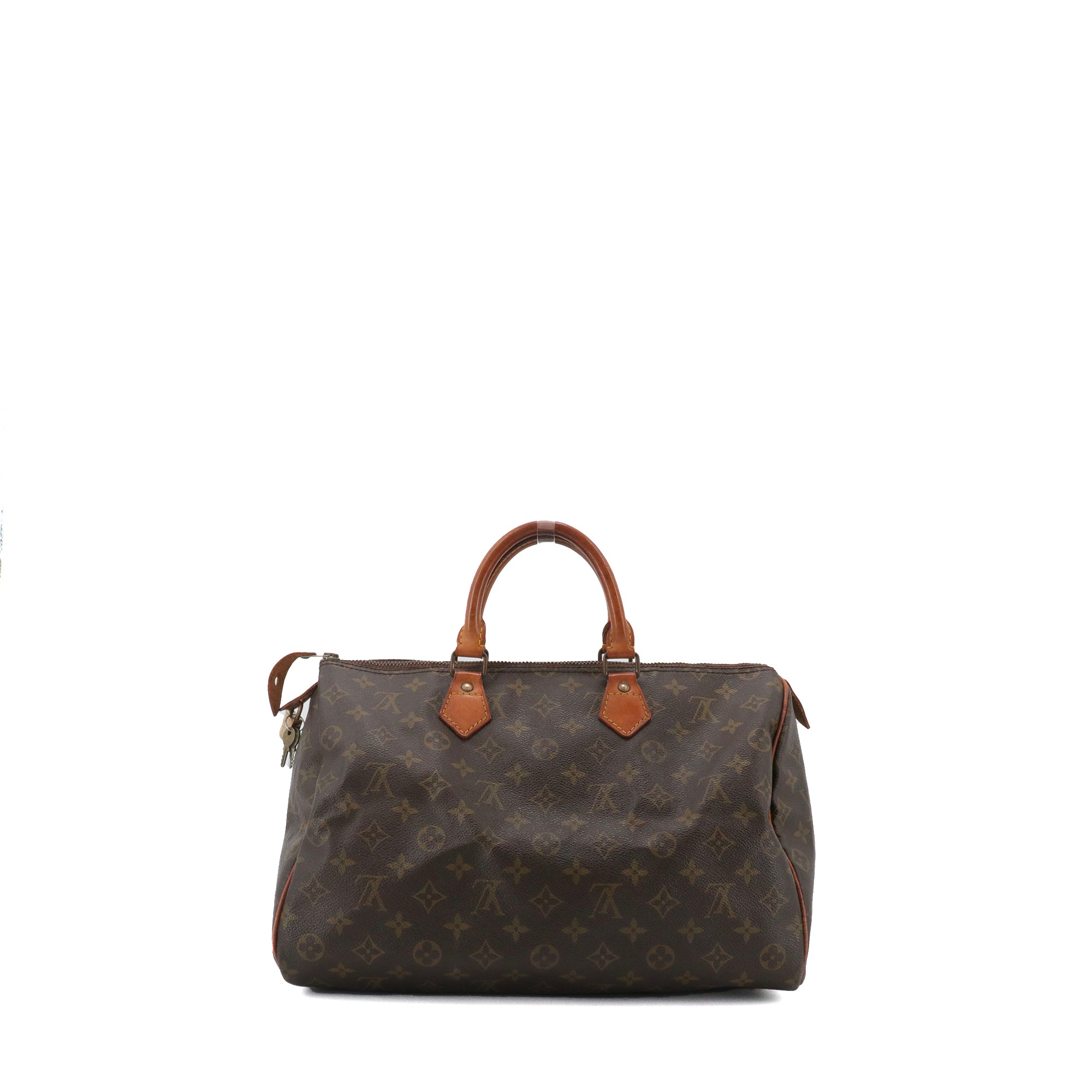 LOUIS VUITTON - Sac à main Speedy 30 Louis Vuitton en toile monogrammée